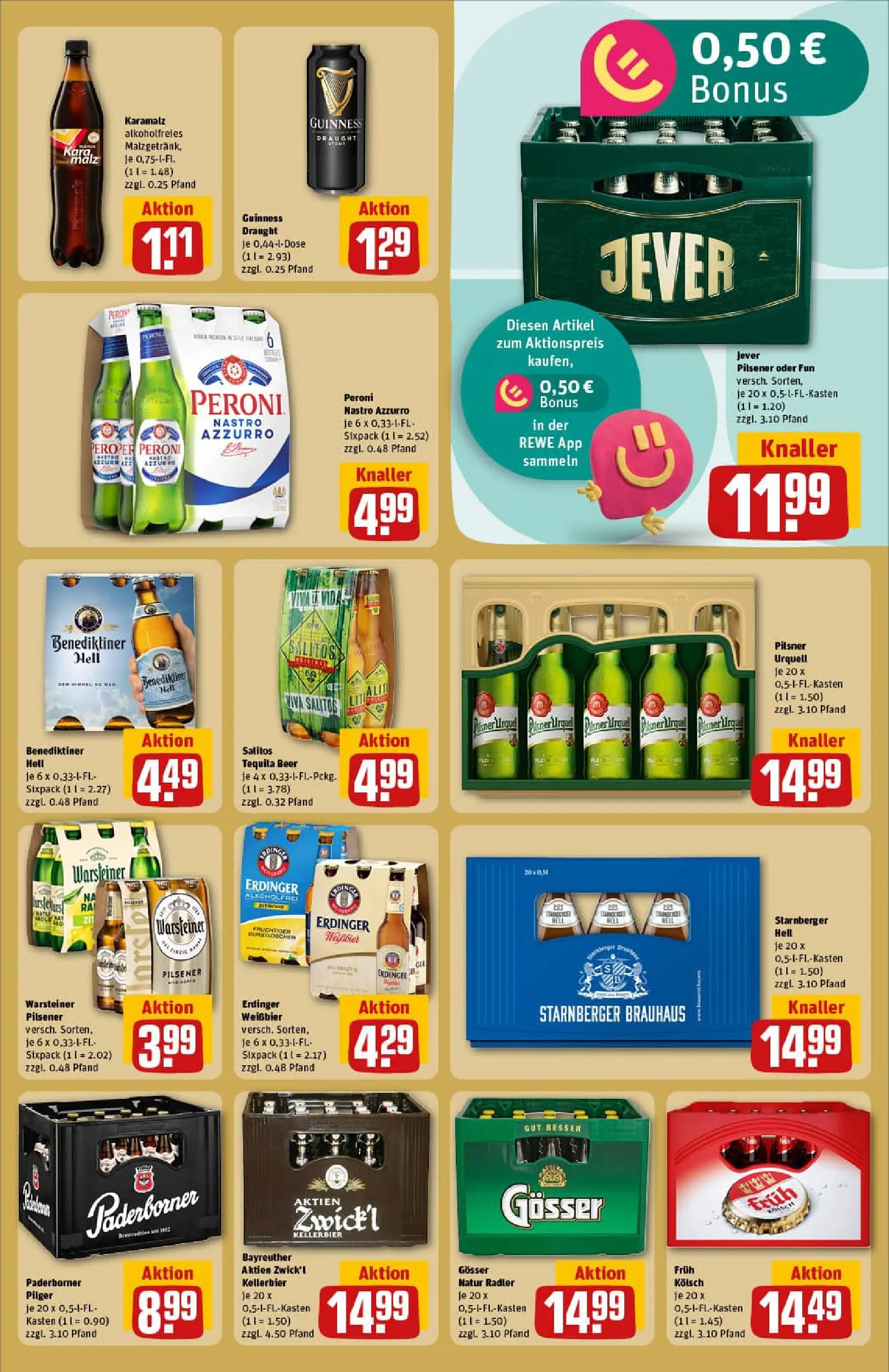 REWE Prospekt ab 17.11.2025 zum Blättern » Angebote | Seite: 19 | Produkte: Benediktiner hell, Tequila, Pilsner urquell, Jever