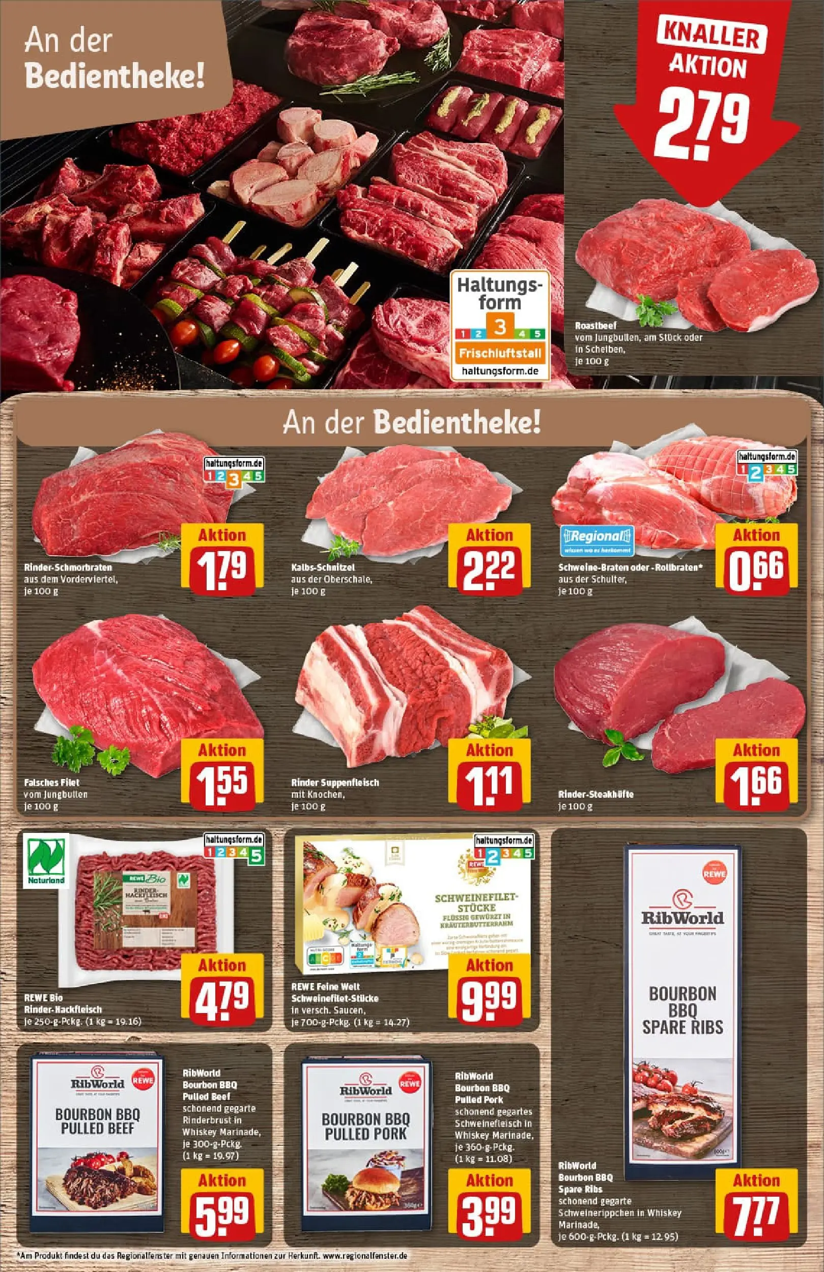 REWE Prospekt ab 17.11.2025 zum Blättern » Angebote | Seite: 9 | Produkte: Schweinefilet, Schweinefleisch, Bourbon, Whiskey