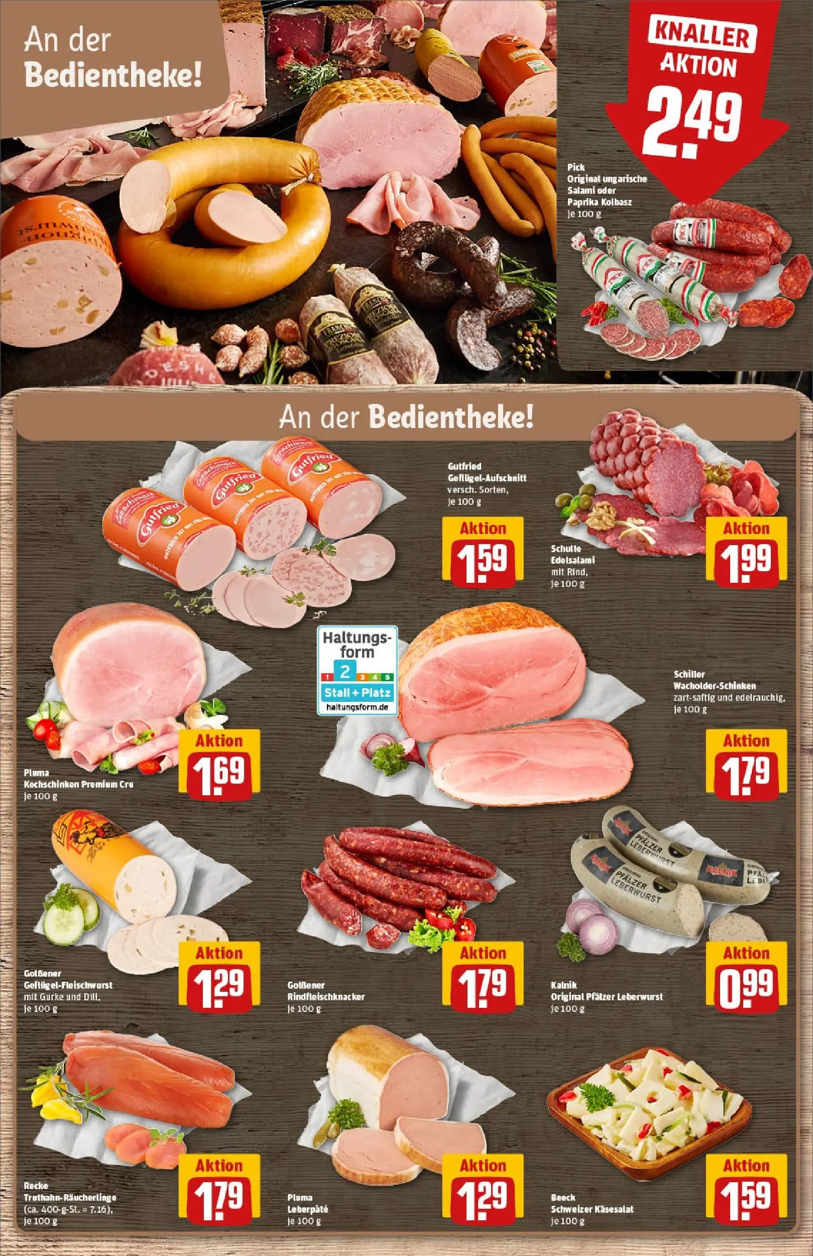 REWE Prospekt ab 17.11.2025 zum Blättern » Angebote | Seite: 12 | Produkte: Paprika, Dill, Salami