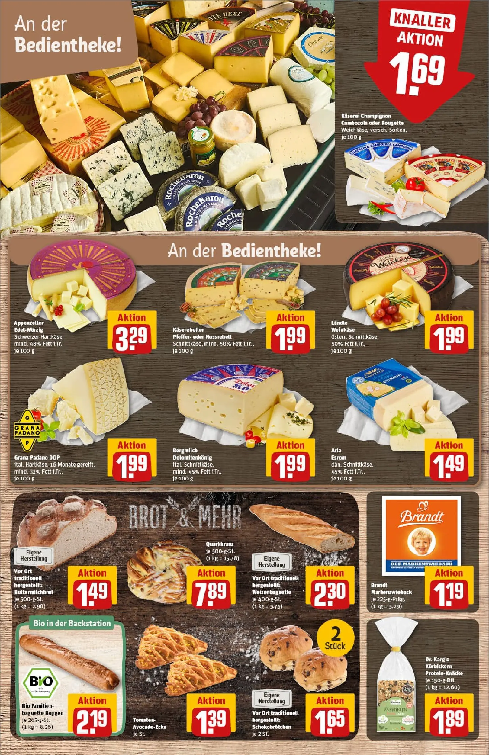 REWE Prospekt ab 17.11.2025 zum Blättern » Angebote | Seite: 11 | Produkte: Baguette, Tomaten, Pfeffer, Brot