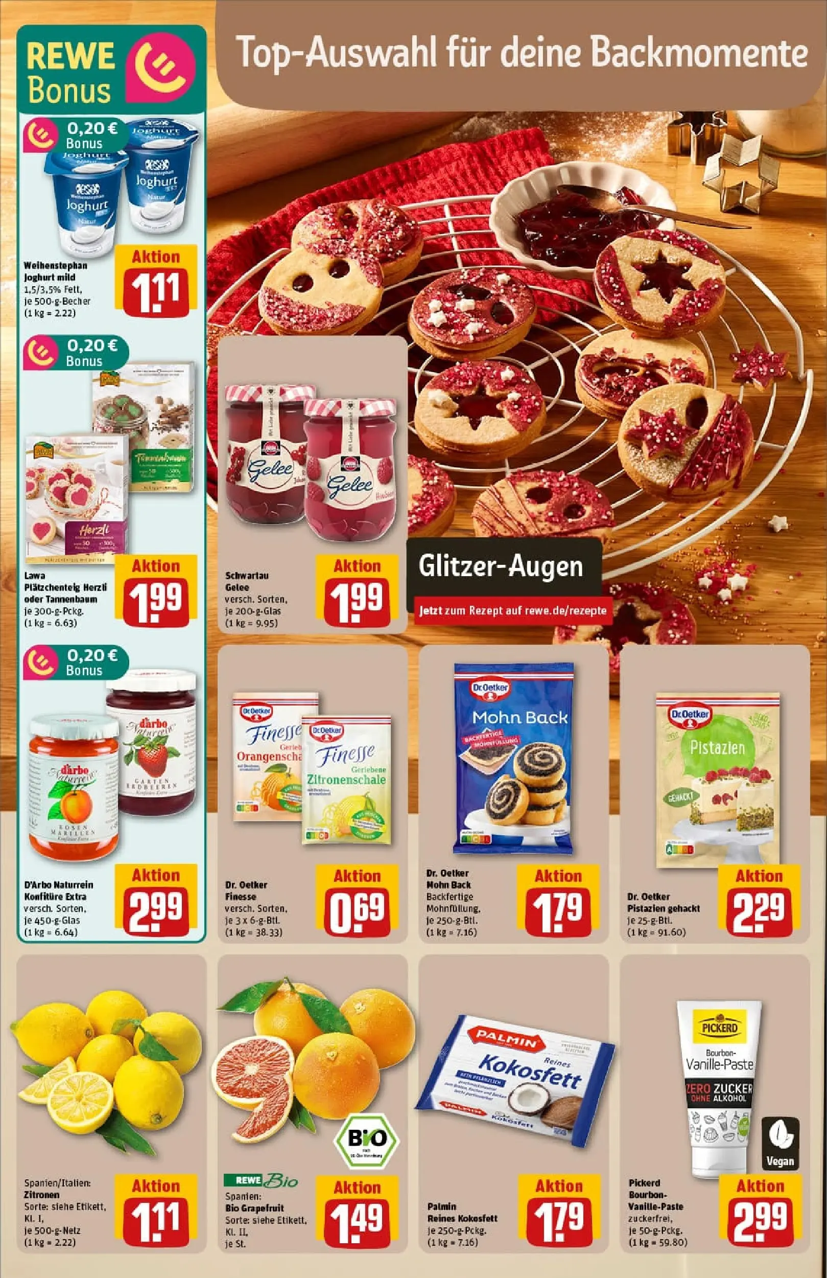 REWE Prospekt ab 17.11.2025 zum Blättern » Angebote | Seite: 6 | Produkte: Küche, Bananen, Mango, Kuchen