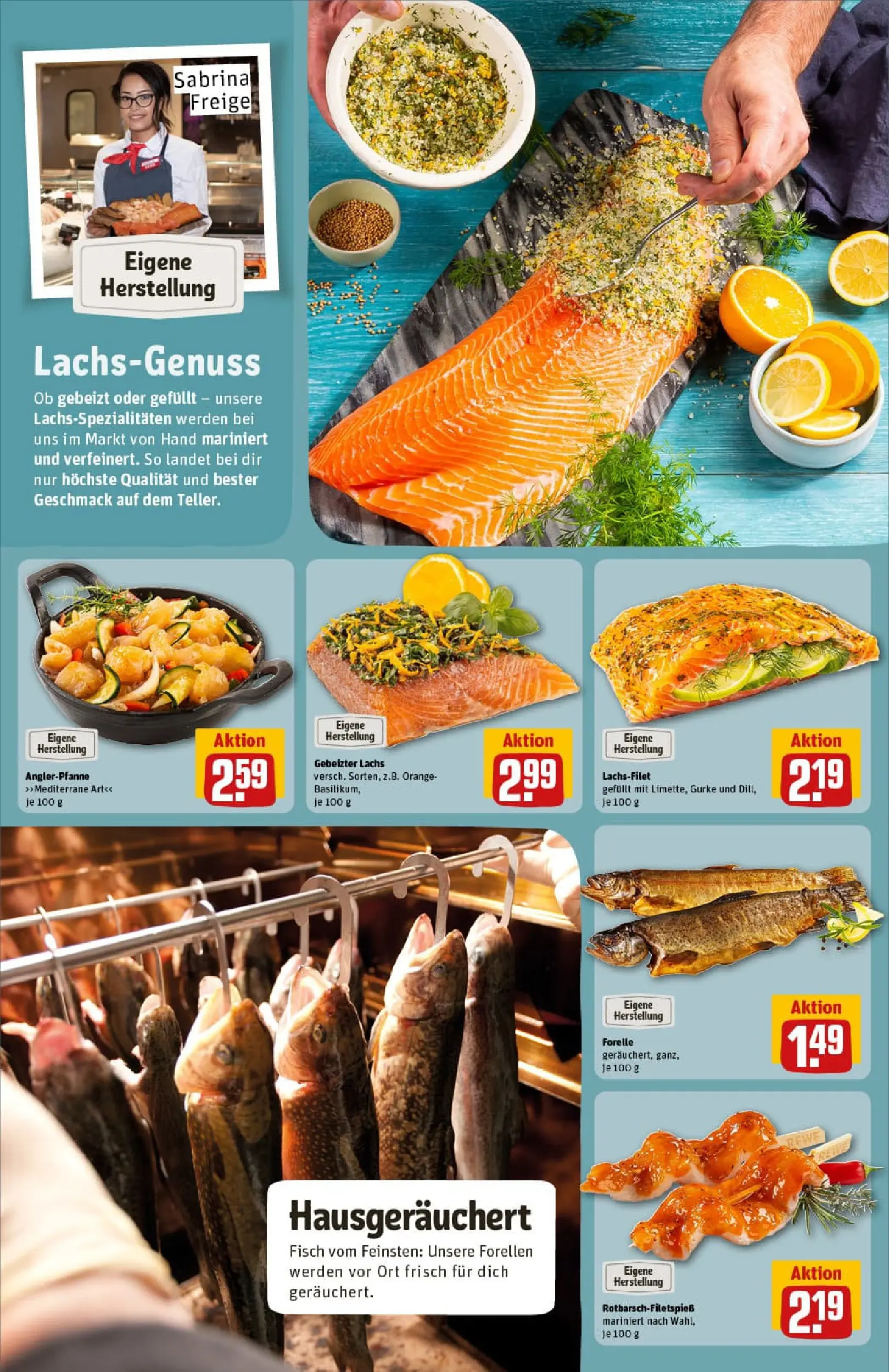 REWE Prospekt ab 17.11.2025 zum Blättern » Angebote | Seite: 12 | Produkte: Fisch, Lachs