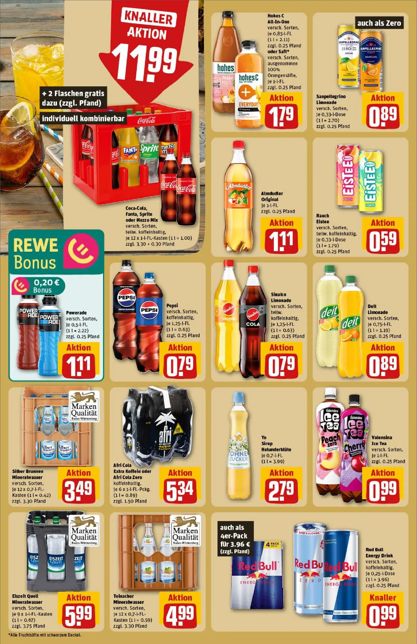 REWE Prospekt ab 17.11.2025 zum Blättern » Angebote | Seite: 18 | Produkte: Coca cola, Fanta, Powerade, Pepsi