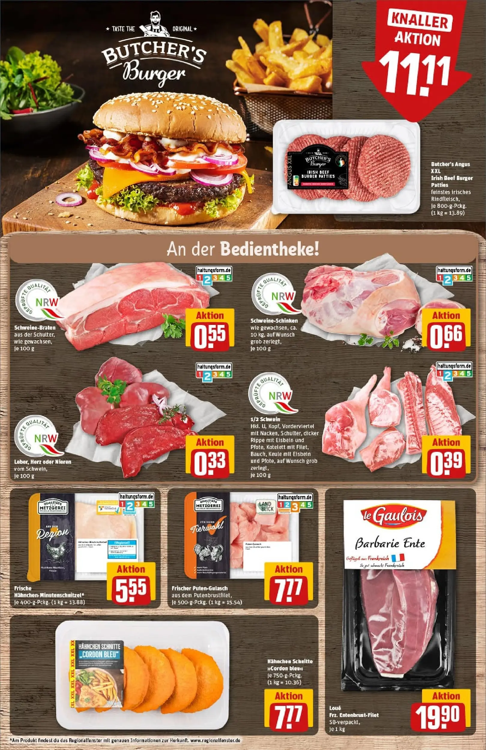 REWE Prospekt ab 17.11.2025 zum Blättern » Angebote | Seite: 10 | Produkte: Hahnchen, Hackfleisch