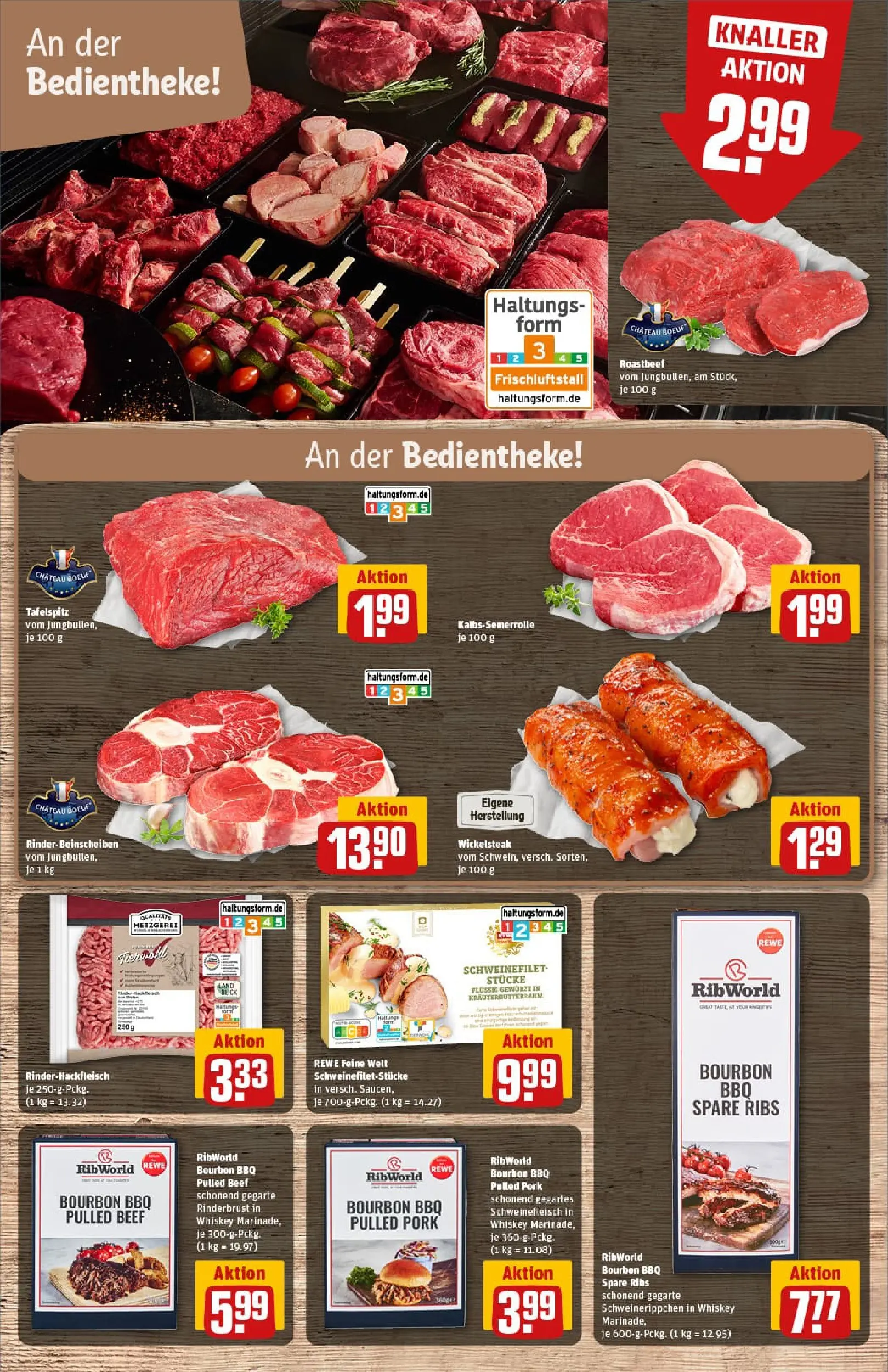 REWE Prospekt ab 17.11.2025 zum Blättern » Angebote | Seite: 9 | Produkte: Spare ribs, Roastbeef, Schweinefilet, Schweinefleisch