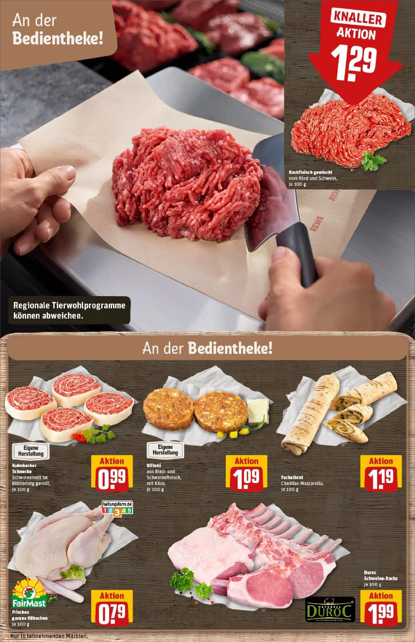 REWE Prospekt ab 17.11.2025 zum Blättern » Angebote | Seite: 10 | Produkte: Hahnchen, Hackfleisch