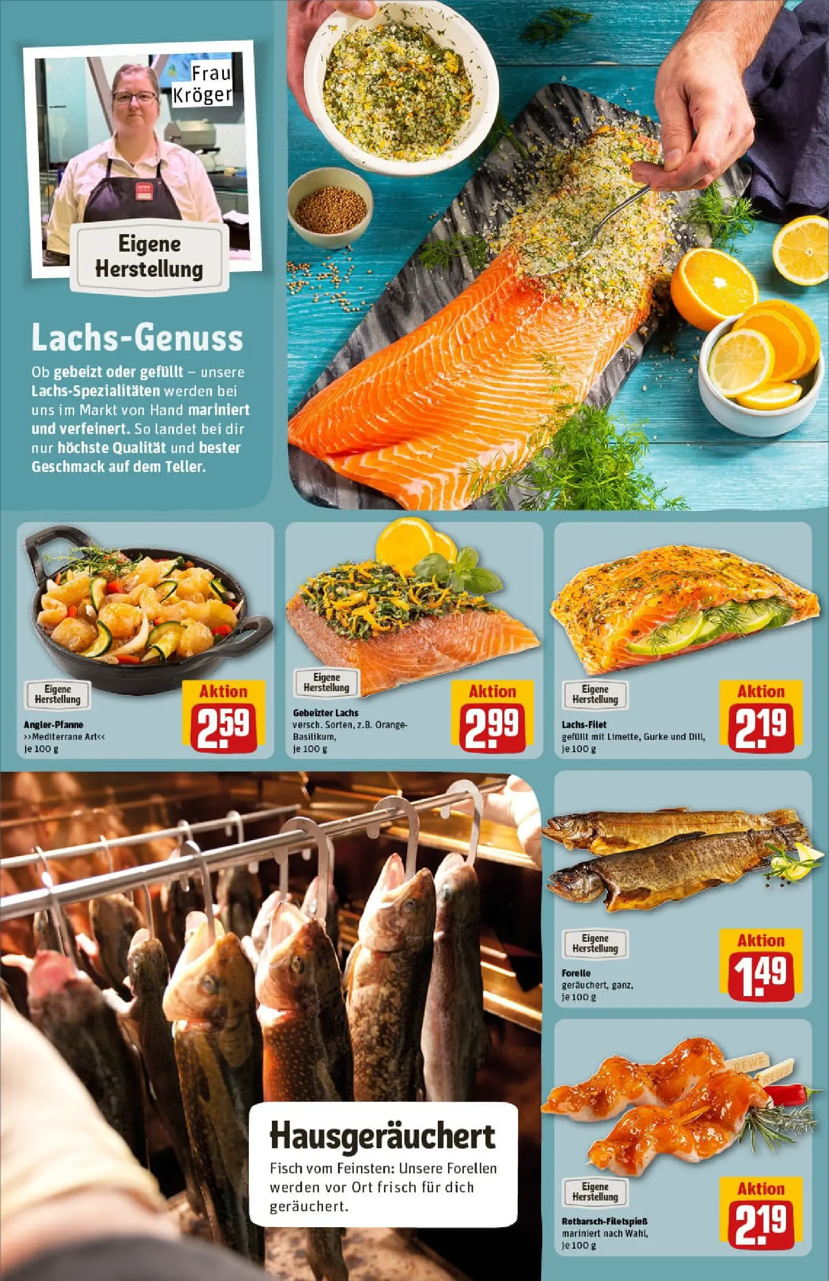 REWE Prospekt ab 17.11.2025 zum Blättern » Angebote | Seite: 12 | Produkte: Fisch, Lachs
