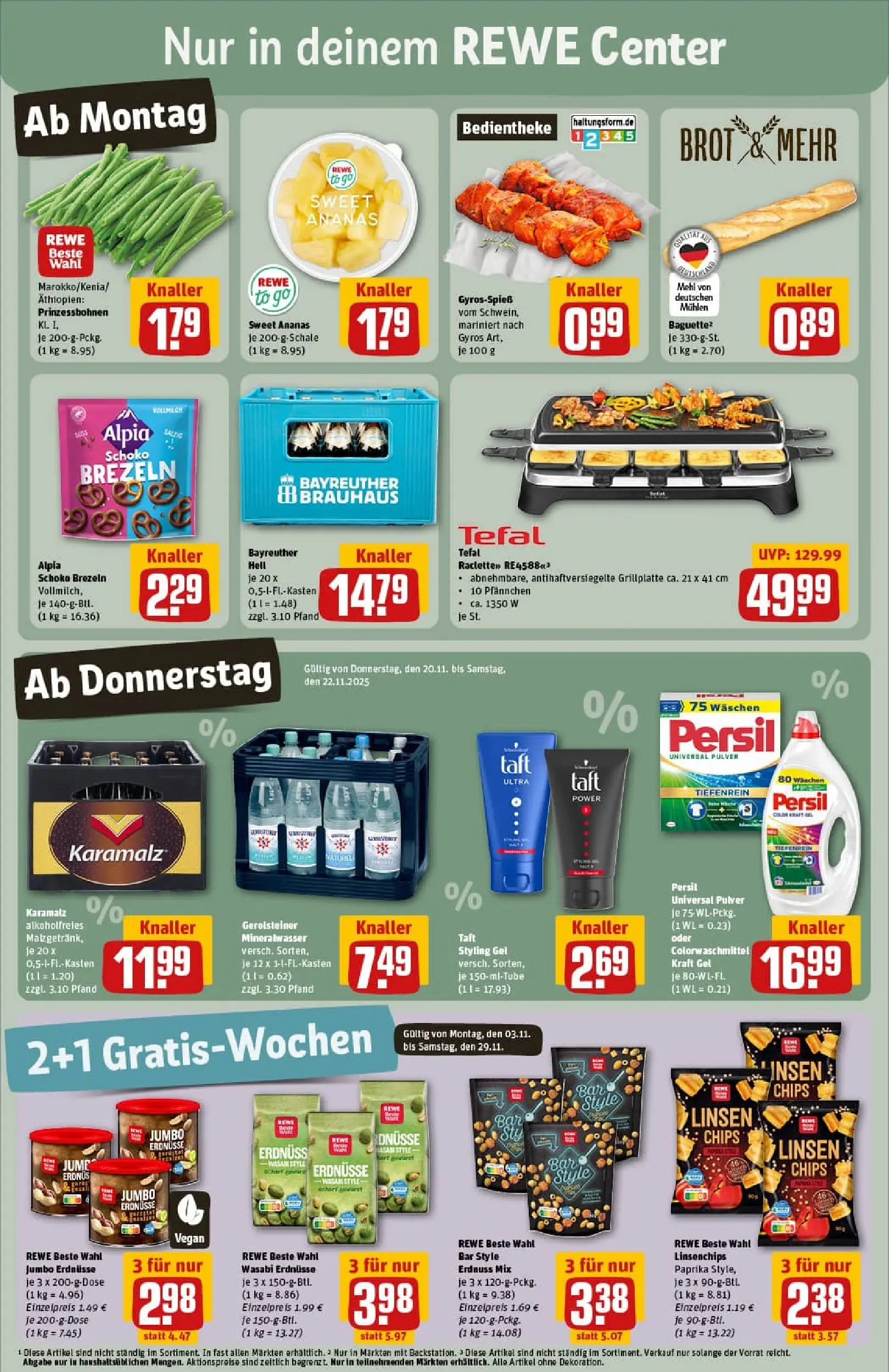 REWE Prospekt ab 17.11.2025 zum Blättern » Angebote | Seite: 5 | Produkte: Milch, Rum, Puder, Kuchen