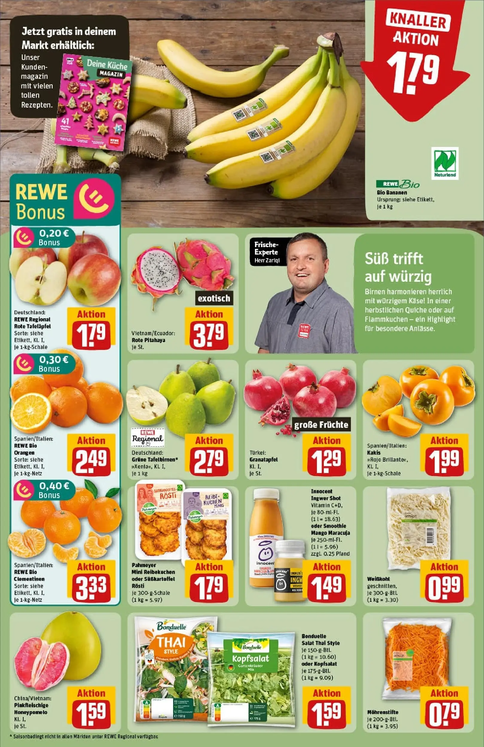 REWE Prospekt ab 17.11.2025 zum Blättern » Angebote | Seite: 8 | Produkte: Ananas, Avocado, Gemüse, Mango