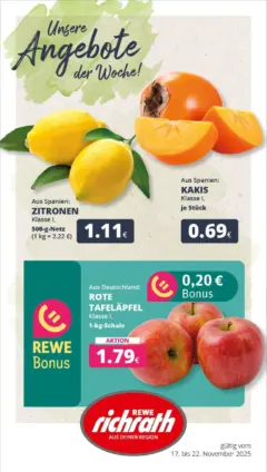 Rewe prospekt Bergheim ab 17.11.2025 gültig Rewe prospekt Bergheim ab 17.11.2025 gültig