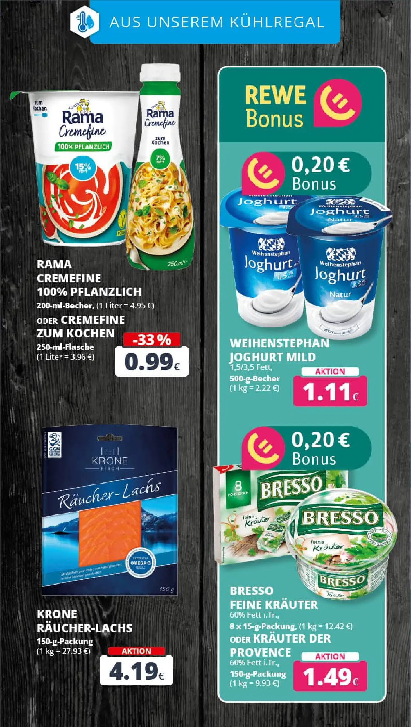 REWE Prospekt ab 17.11.2025 zum Blättern » Angebote | Seite: 17 | Produkte: Joghurt, Bresso, Lachs, Räucherlachs