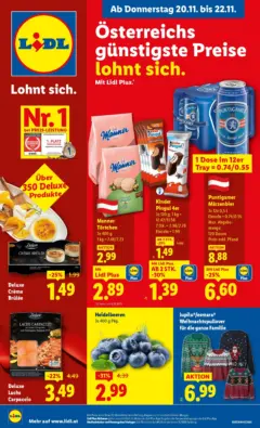 Lidl Flugblatt - Wien, Langenzersdorf, Zwettl ab 20.11.2025 gültig Lidl Flugblatt - Wien, Langenzersdorf, Zwettl ab 20.11.2025 gültig