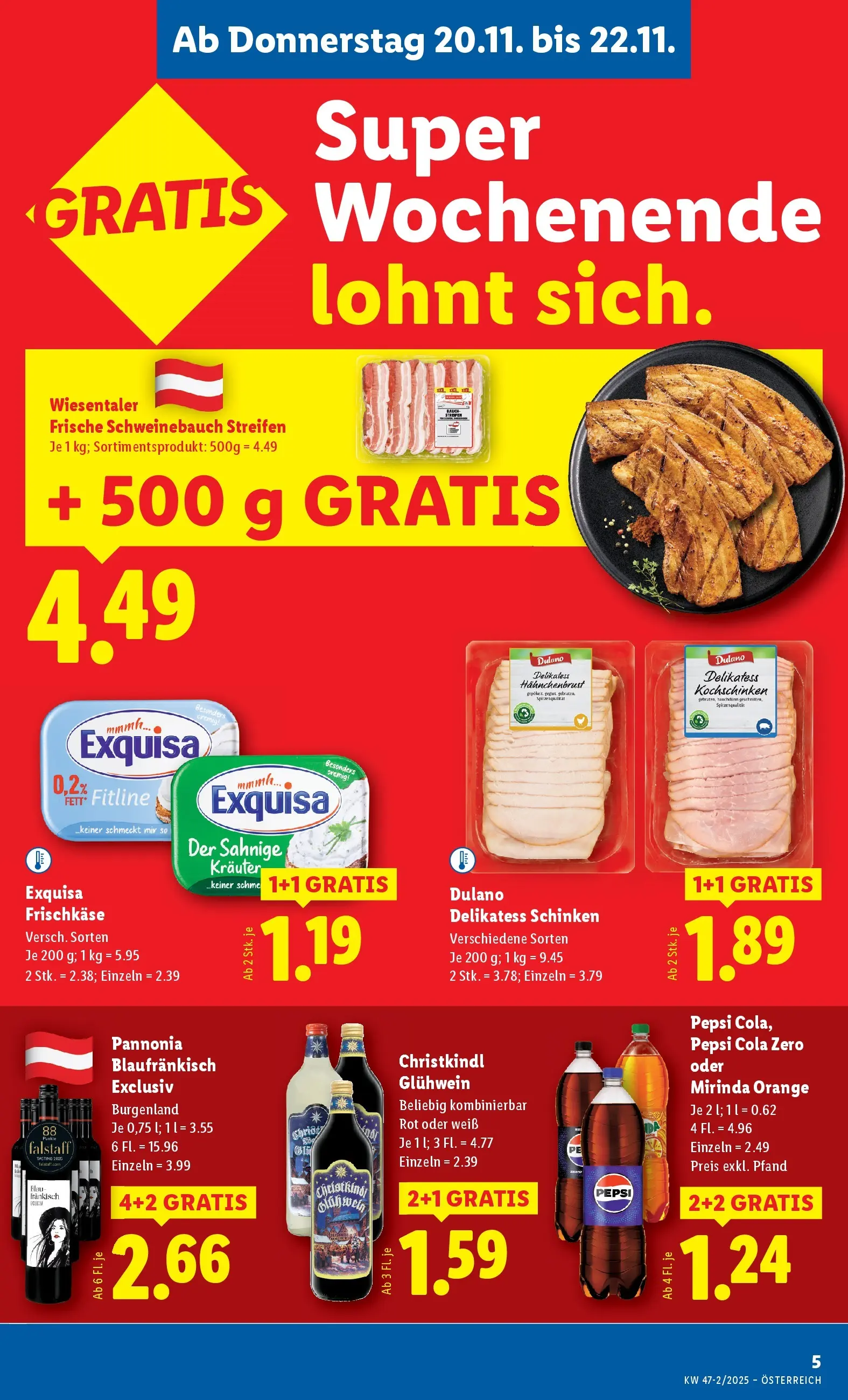 Lidl - Lidl: Flugblatt in deiner Nähe ab 19.11.2025 - Angebote ab donnerstag | Seite: 7 | Produkte: Schinken