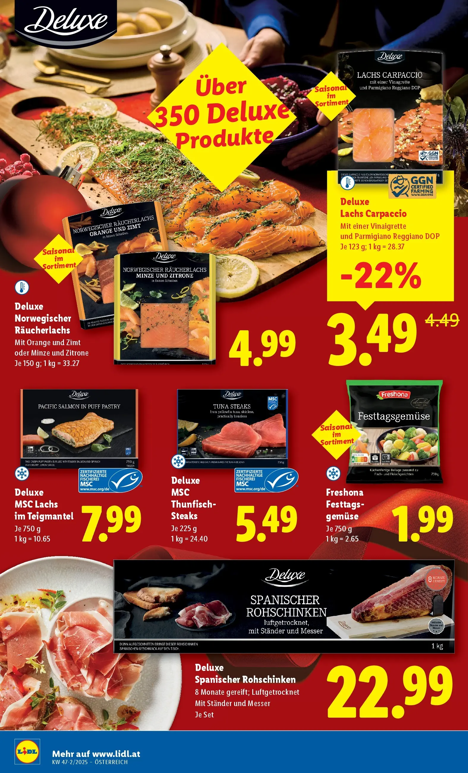Lidl - Lidl: Flugblatt in deiner Nähe ab 19.11.2025 - Angebote ab donnerstag | Seite: 10 | Produkte: Gemüse, Zitrone, Tisch, Fisch