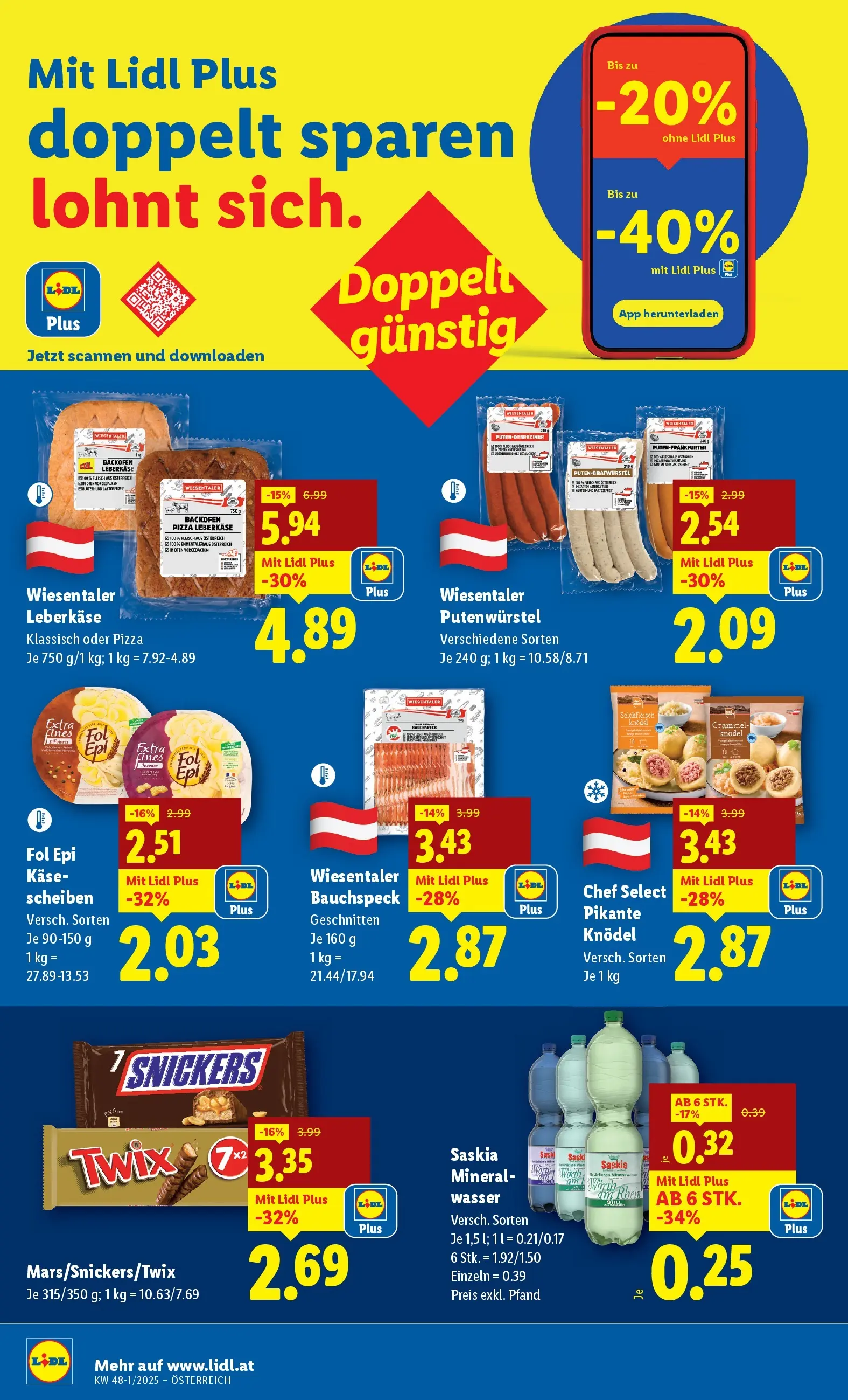 Lidl - Lidl: Flugblatt in deiner Nähe ab 19.11.2025 - Angebote ab donnerstag | Seite: 36 | Produkte: Wasser, Käse, Pizza