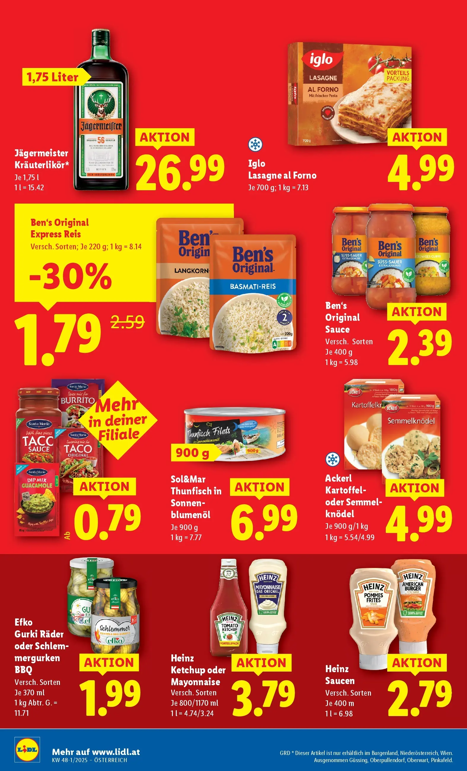 Lidl - Lidl: Flugblatt in deiner Nähe ab 19.11.2025 - Angebote ab donnerstag | Seite: 38 | Produkte: Pasta, Ketchup, Mayonnaise, Reis
