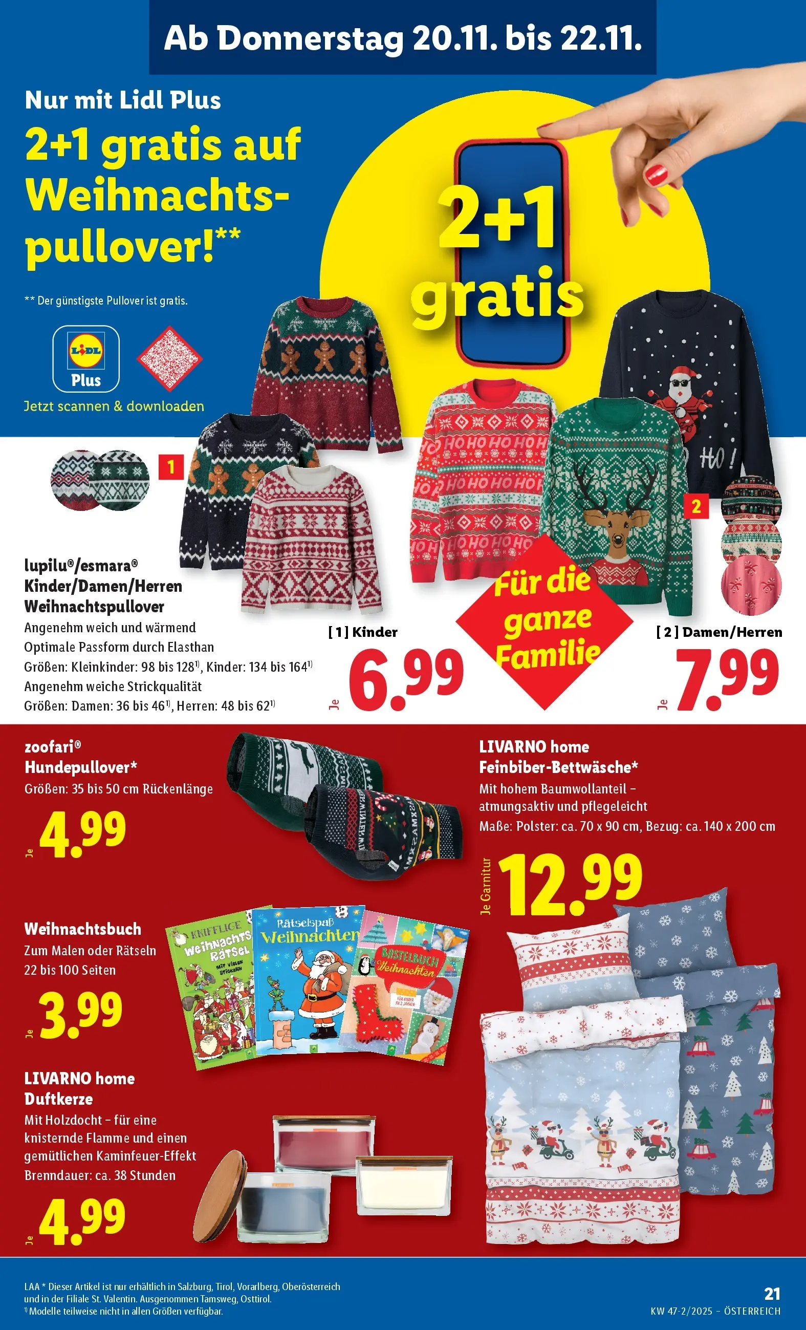 Lidl Flugblatt - Jenbach, Eferding, Dornbirn ab 20.11.2025 - Angebote ab donnerstag | Seite: 23 | Produkte: Pullover