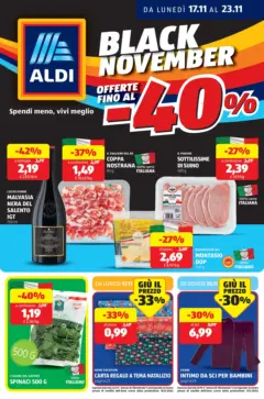 Anteprima del volantino Aldi - Black November valido a partire dal 16.11.2025