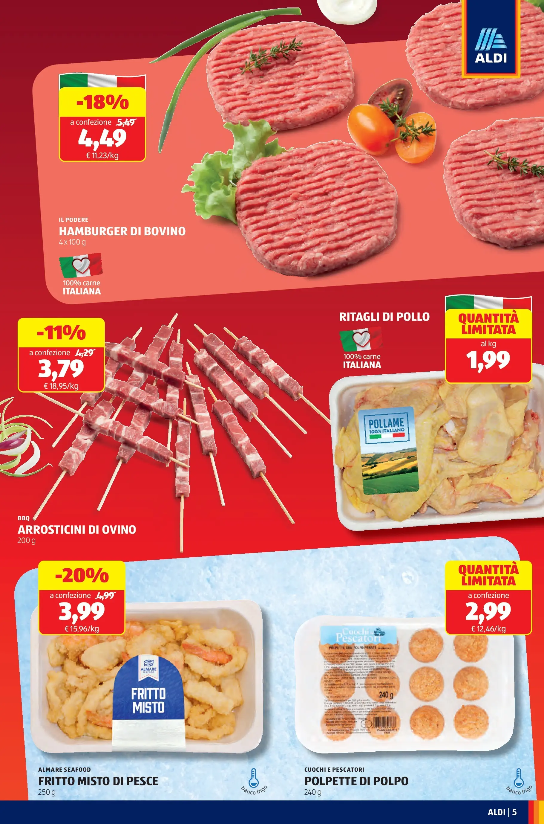 Nuovo Aldi - Black November dal 16/11/2025 > offerte anteprima 🛍️ | Pagina: 5 | Prodotti: Pollo, Pesce, Polpo, Hamburger