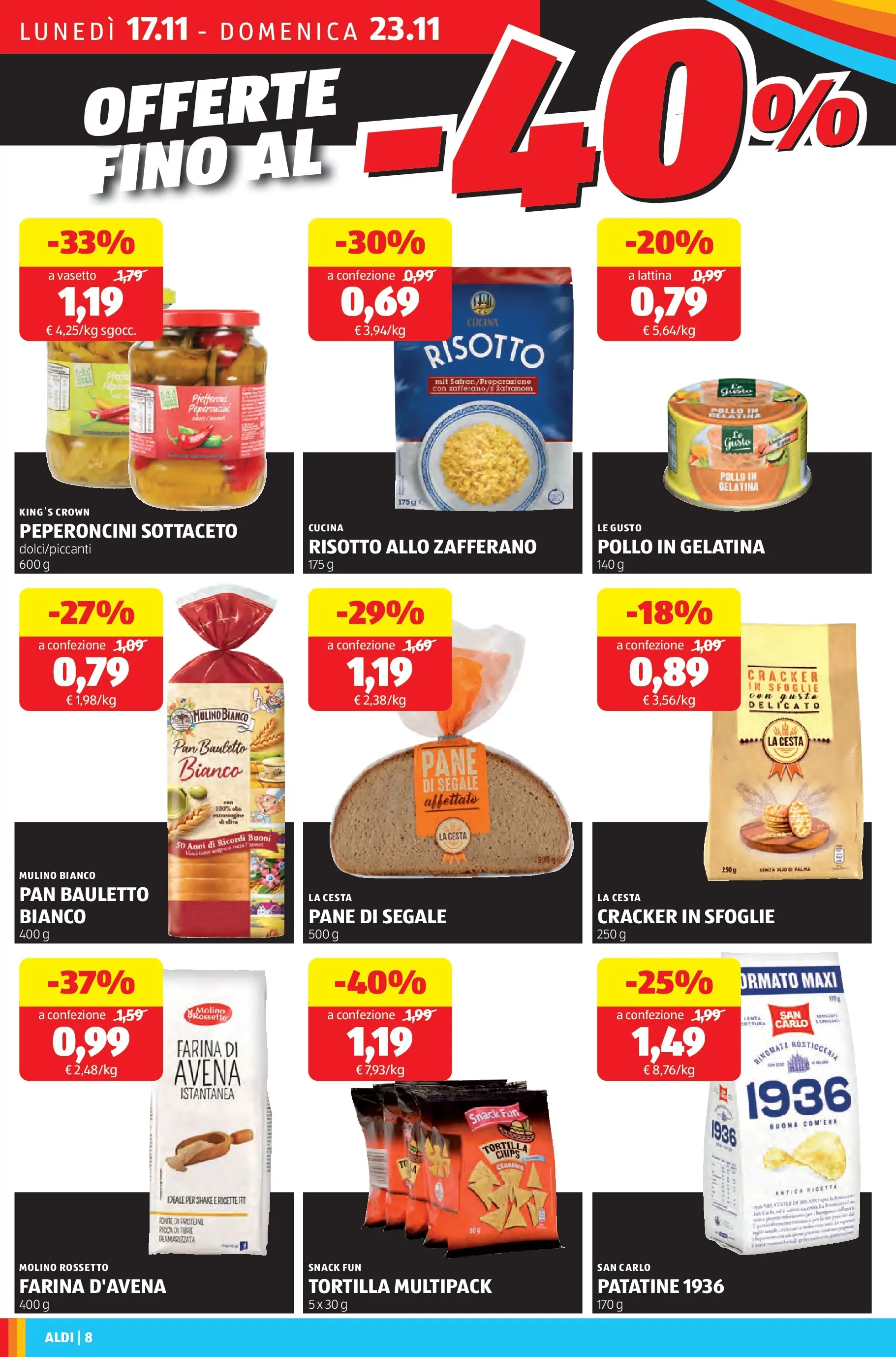 Nuovo Aldi - Black November dal 16/11/2025 > offerte anteprima 🛍️ | Pagina: 8 | Prodotti: Pollo, Patatine, Farina, Crackers