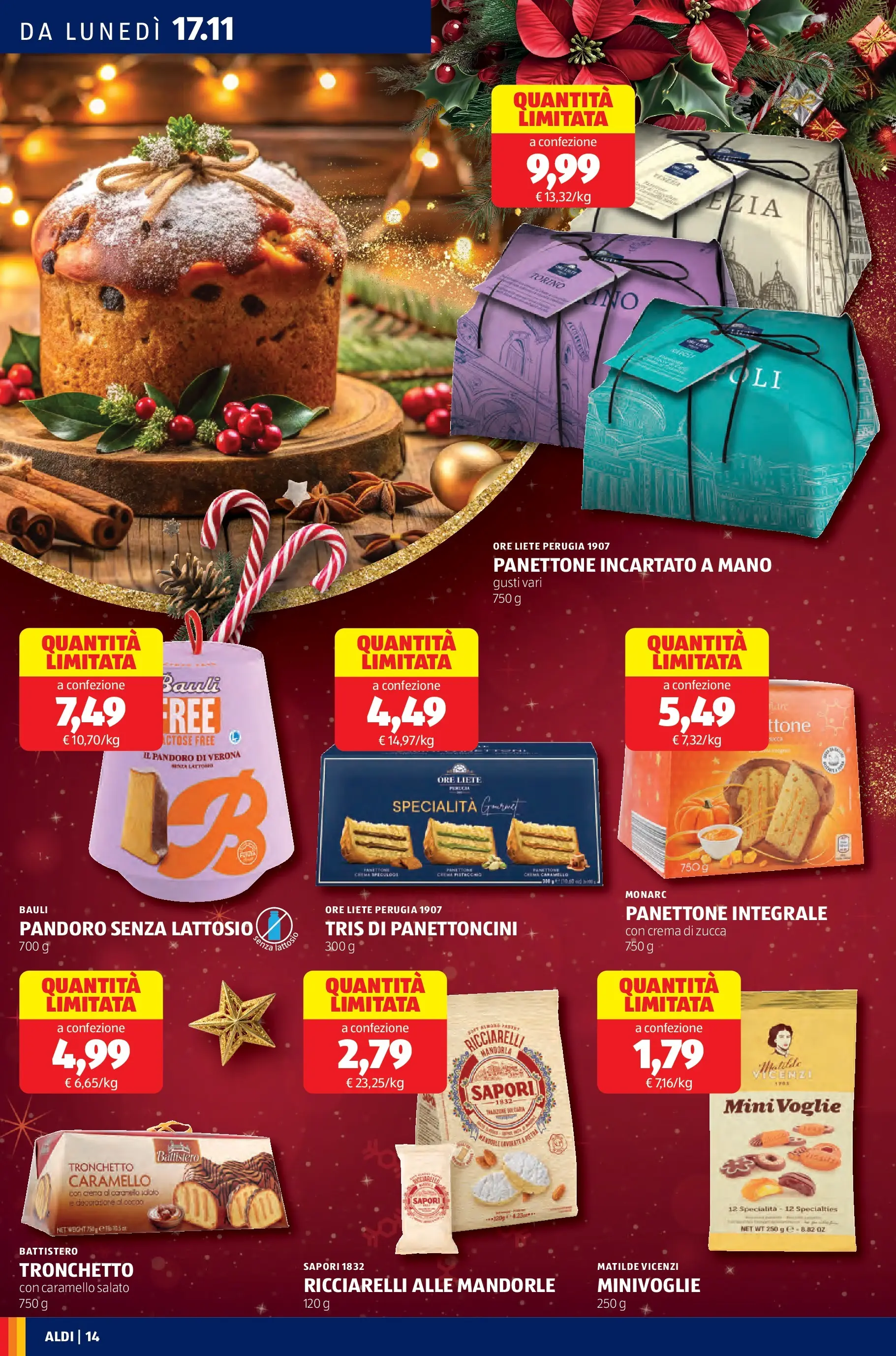 Nuovo Aldi - Black November dal 16/11/2025 > offerte anteprima 🛍️ | Pagina: 14 | Prodotti: Crema, Mandorle, Zucca, Pandoro