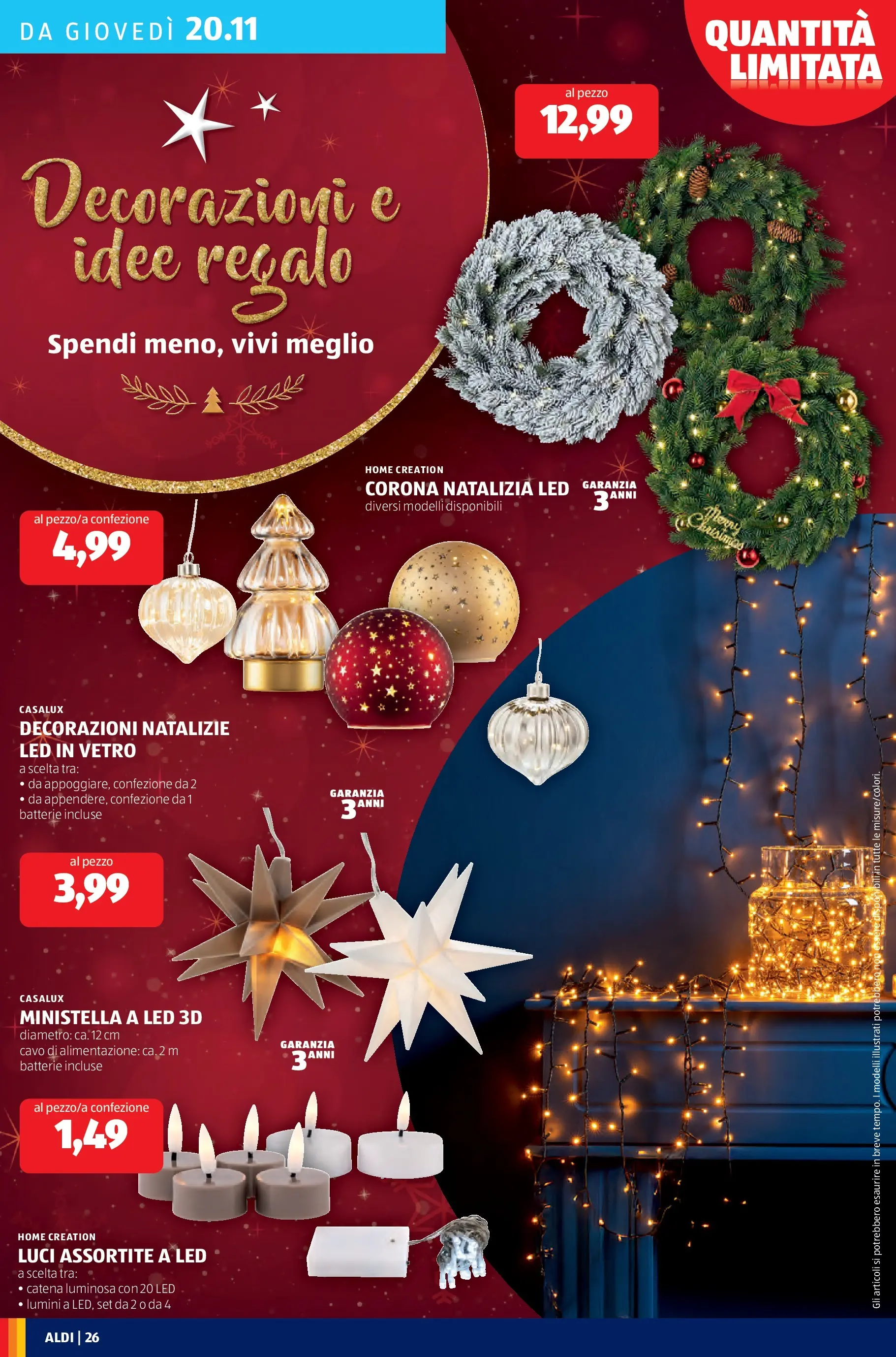 Nuovo Aldi - Black November dal 16/11/2025 > offerte anteprima 🛍️ | Pagina: 26 | Prodotti: Cavo, Batterie, Decorazioni