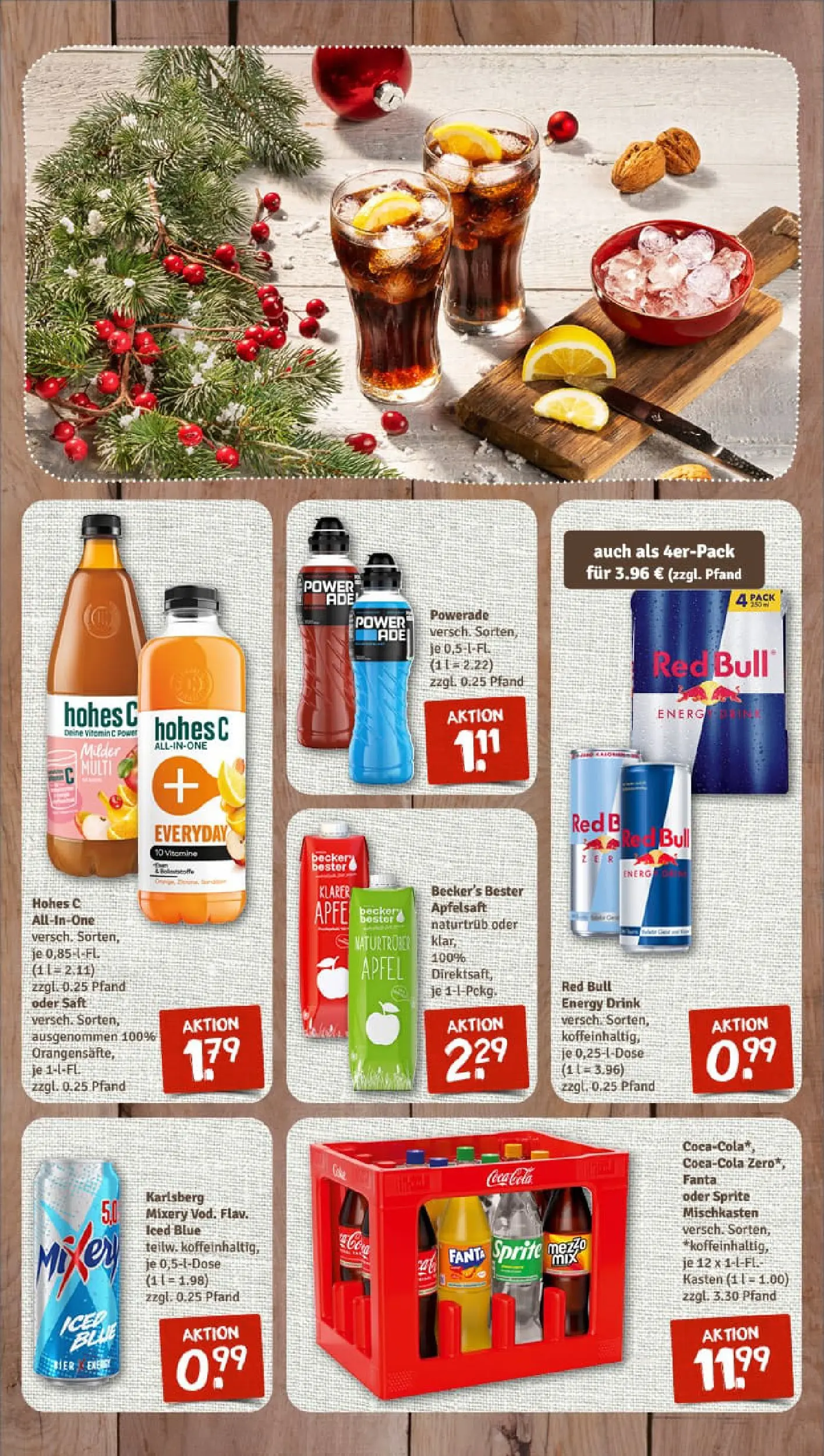 REWE Prospekt ab 17.11.2025 zum Blättern » Angebote | Seite: 10 | Produkte: Red bull, Apfelsaft, Saft, Vodka