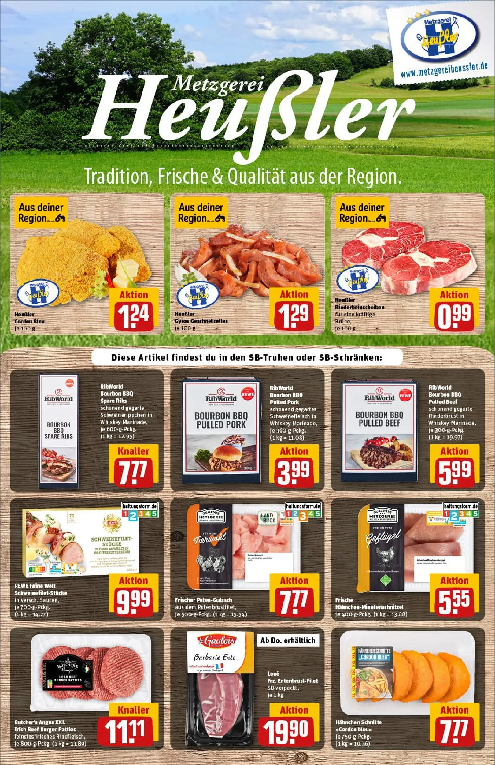 REWE Prospekt ab 17.11.2025 zum Blättern » Angebote | Seite: 10 | Produkte: Schweinefilet, Gulasch, Bourbon, Whiskey