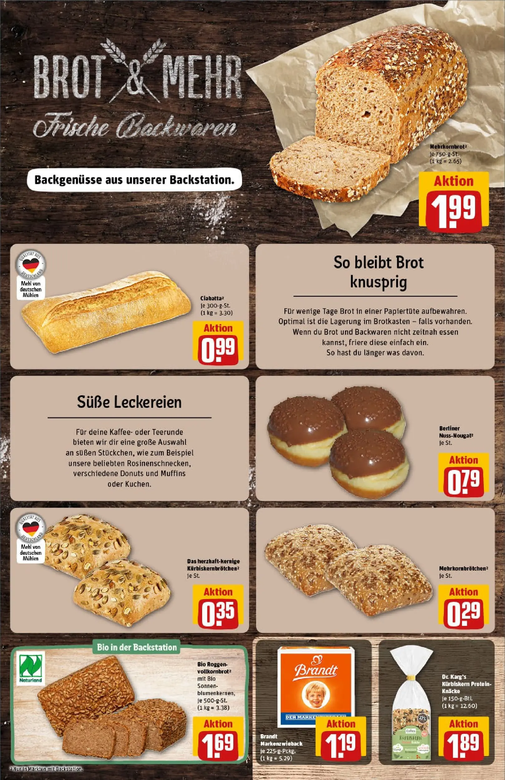 REWE Prospekt ab 17.11.2025 zum Blättern » Angebote | Seite: 13 | Produkte: Berliner, Kaffee, Donuts, Brot