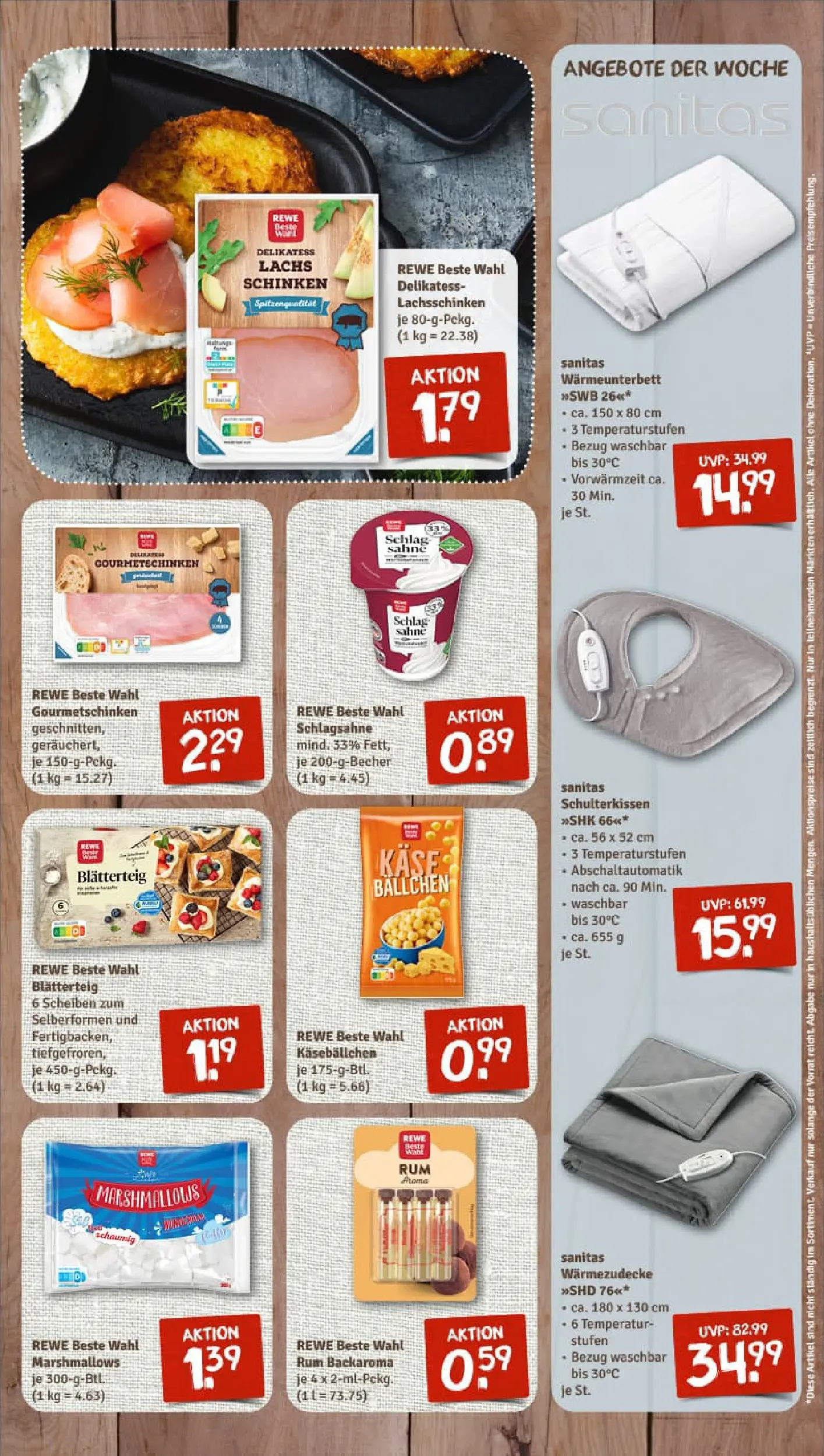 REWE Prospekt ab 17.11.2025 zum Blättern » Angebote | Seite: 7 | Produkte: Schlagsahne, Rum, Lachs, Schinken