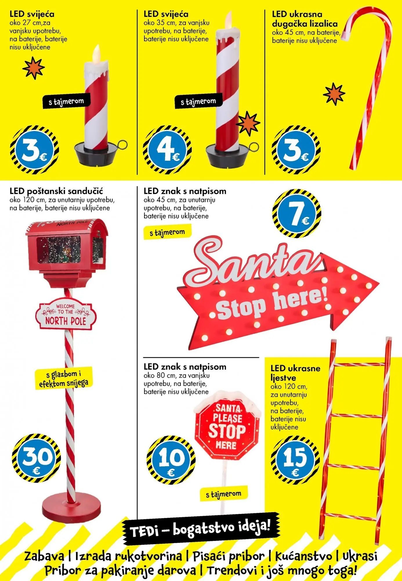 TEDi - TEDi katalog do 22.11.2025 novi od 12.11.2025 na listanje > letak digitalni | Stranica: 6 | Proizvodi: Ljestve, Baterije
