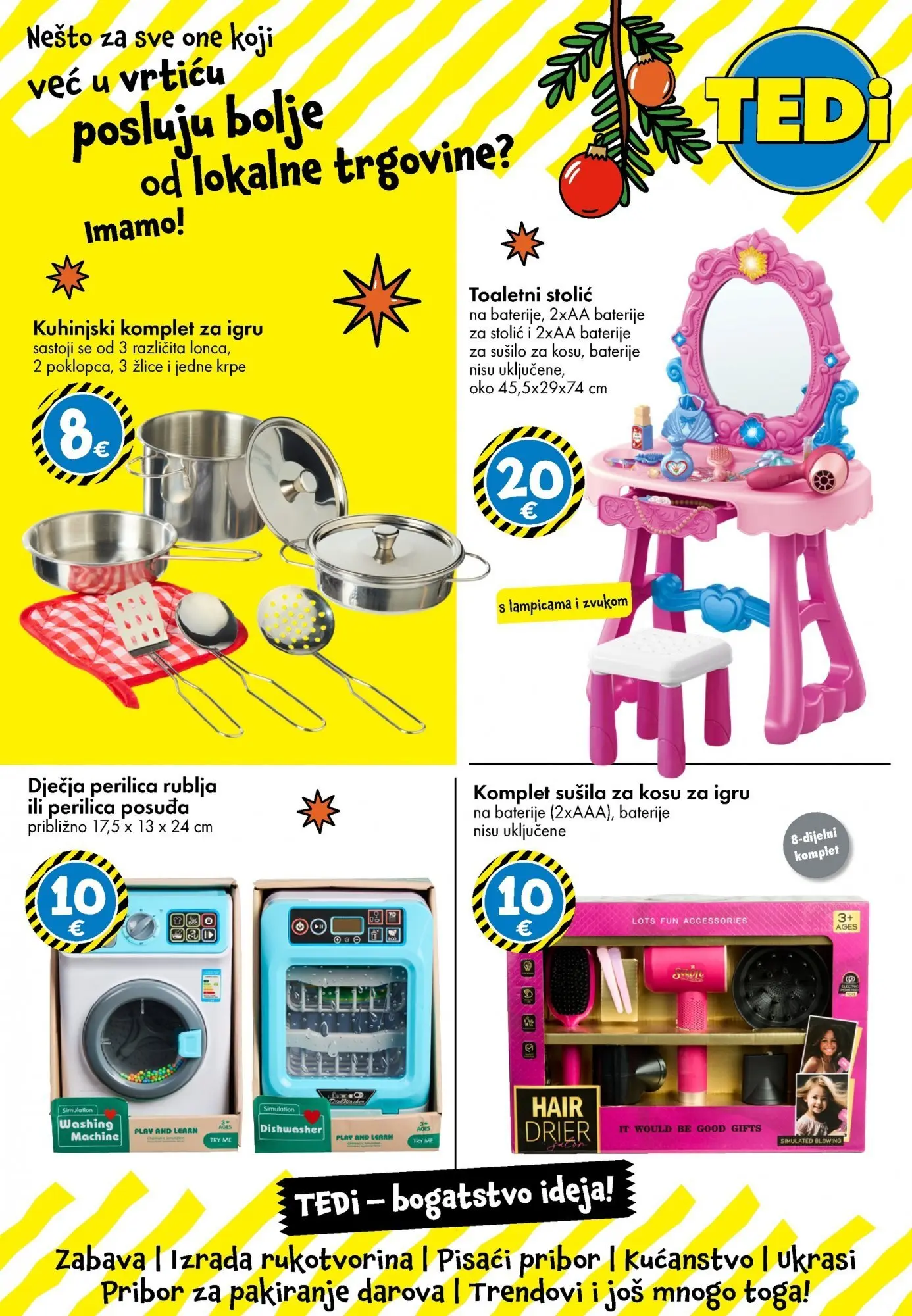 TEDi - TEDi katalog do 22.11.2025 novi od 12.11.2025 na listanje > letak digitalni | Stranica: 18 | Proizvodi: Stolić, Perilica posuđa, Perilica rublja, Baterije