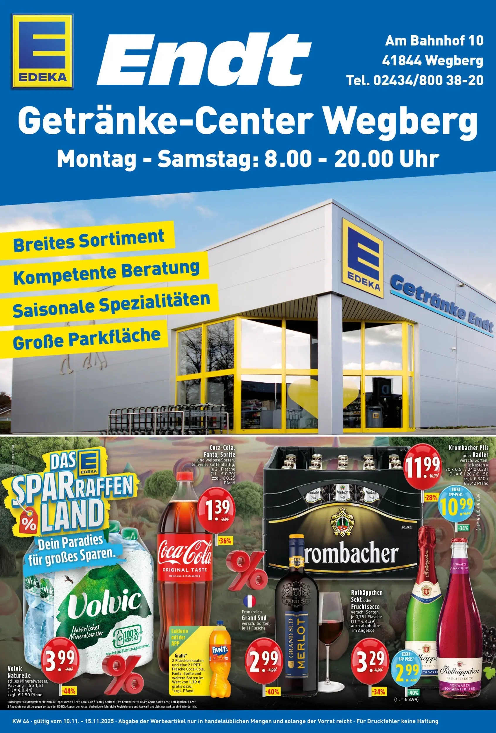 Edeka prospekt Wegberg	 (ab 10.11.2025) » Angebote Online | Seite: 1 | Produkte: Fanta, Sprite, Grand sud, Uhr