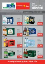 Getränkefachmarkt Heinrich Barbett Getränke Star: Getränkeangebote - bis 22.11.2025