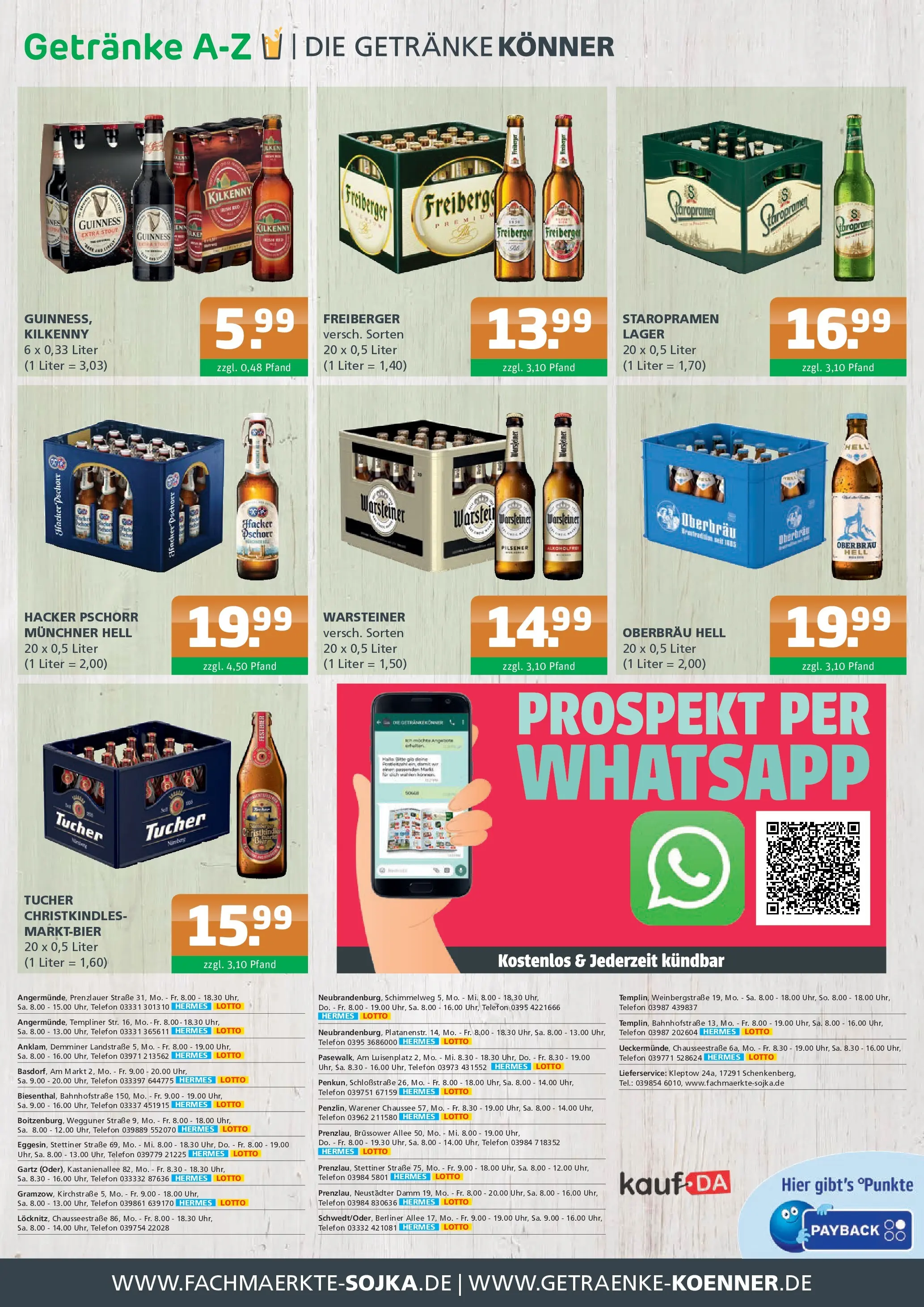 Entdecke - Getränke A-Z: Getränkeangebote (ab 16.11.2025) zum Blättern | Seite: 4 | Produkte: Berliner, Warsteiner, Telefon