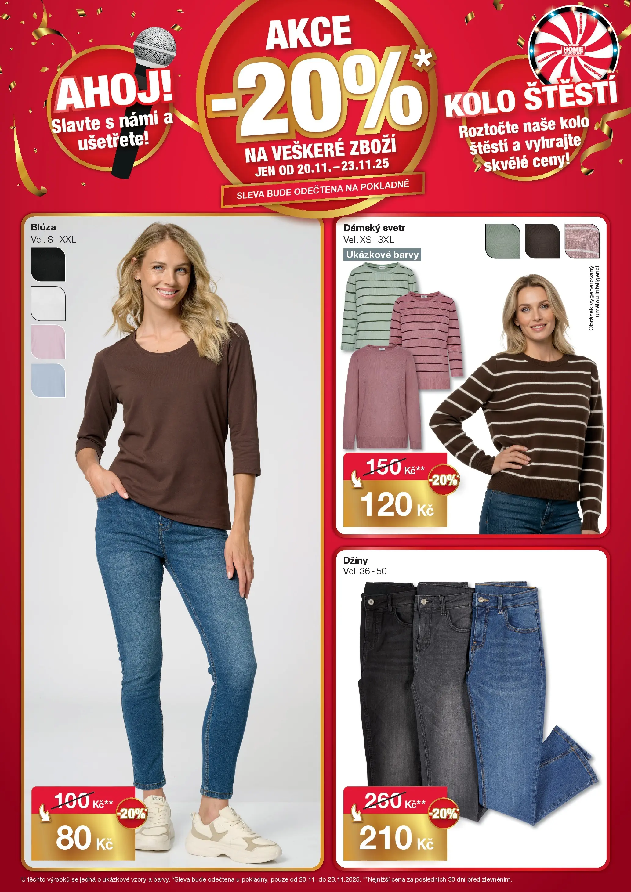 Woolworth leták - Kladno od 20.11.2025 - akční nabídka | Strana: 2 | Produkty: Svetr, Džíny, Kolo, Barvy