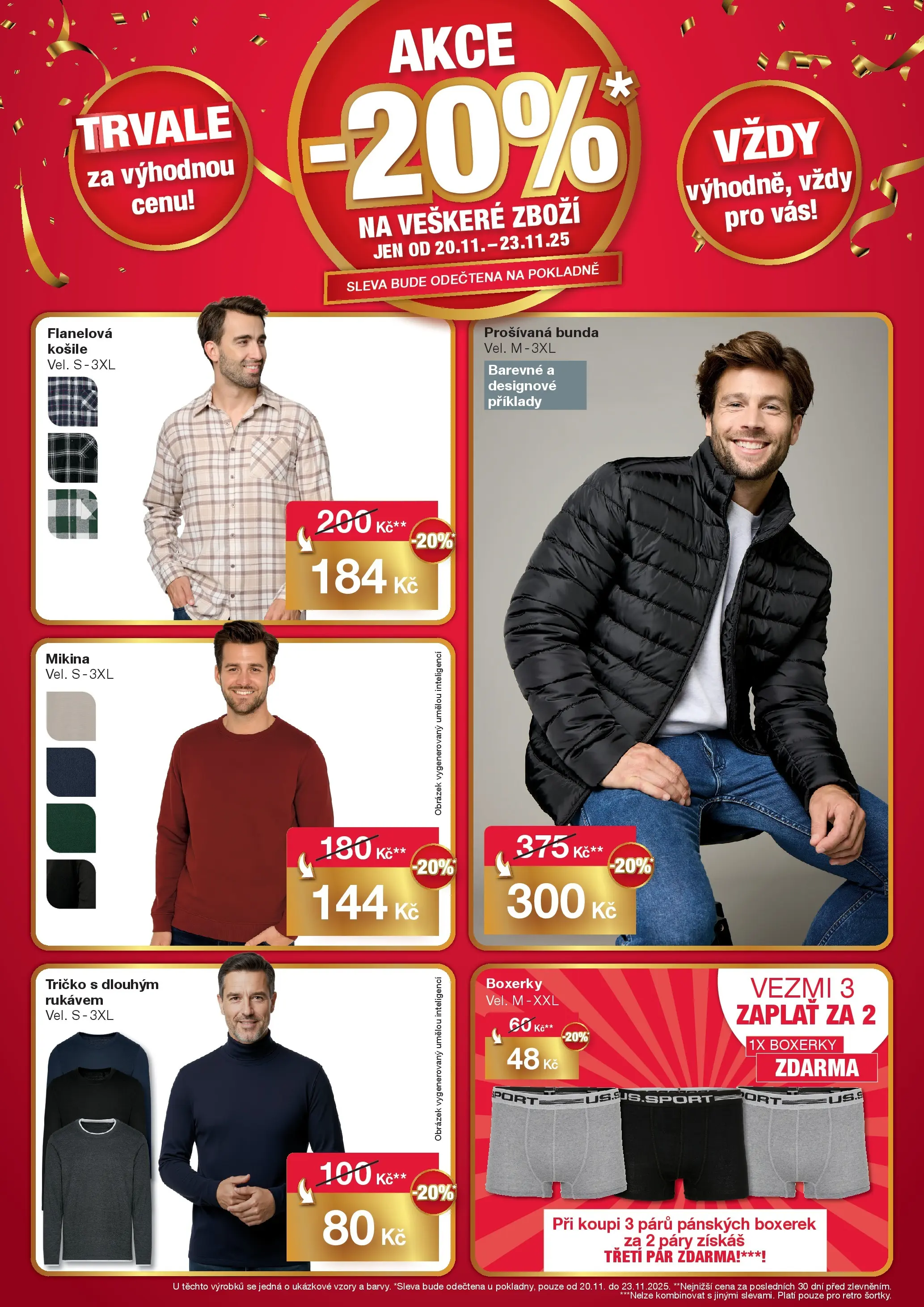 Woolworth leták - Kladno od 20.11.2025 - akční nabídka | Strana: 7 | Produkty: Tričko, Mikina, Bunda, Boxerky