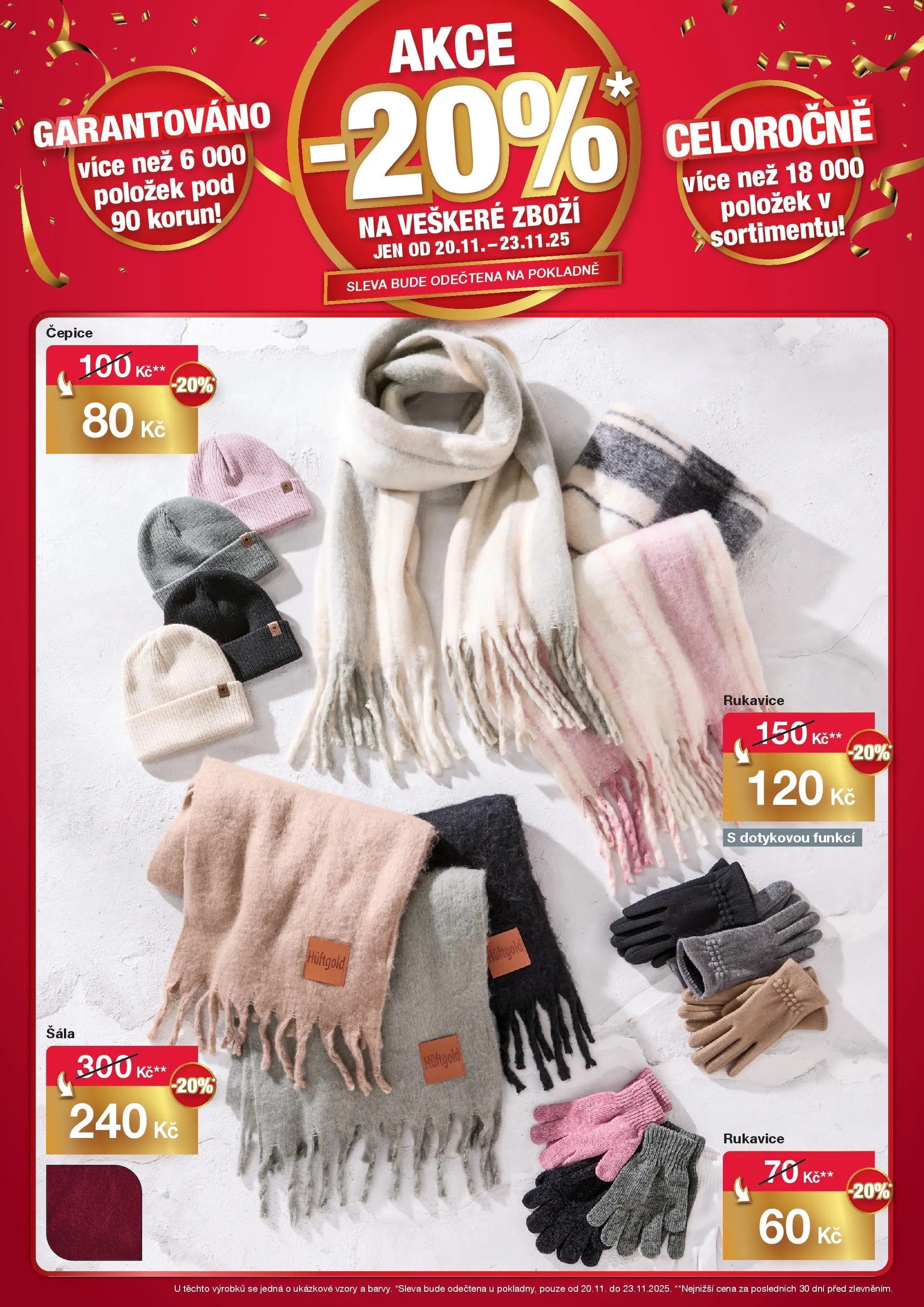 Woolworth leták - Hradec Králové od 20.11.2025 - akční nabídka | Strana: 5 | Produkty: Šála, Čepice, Rukavice