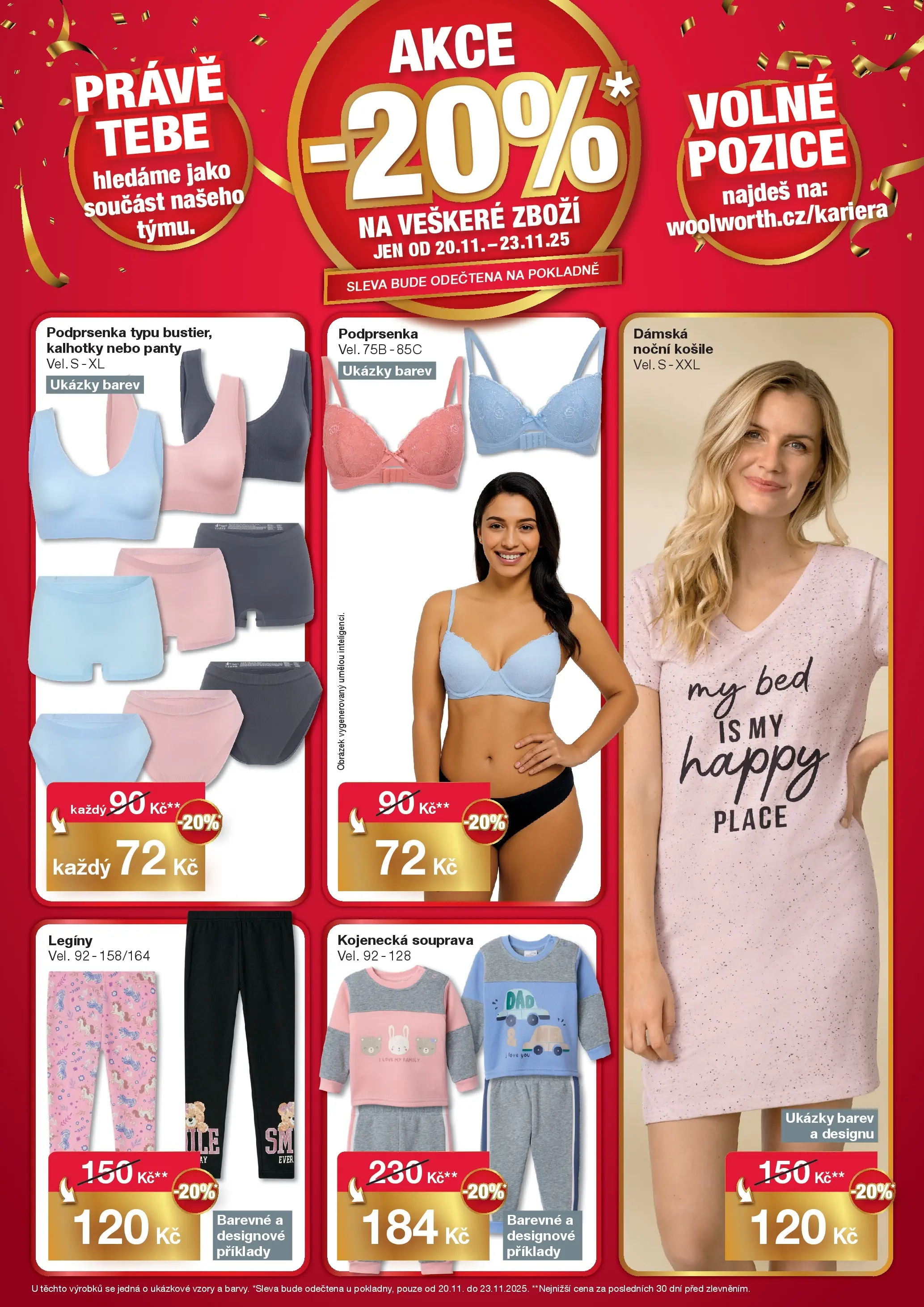 Woolworth leták - Hradec Králové od 20.11.2025 - akční nabídka | Strana: 6 | Produkty: Košile, Kalhotky, Legíny, Noční košile