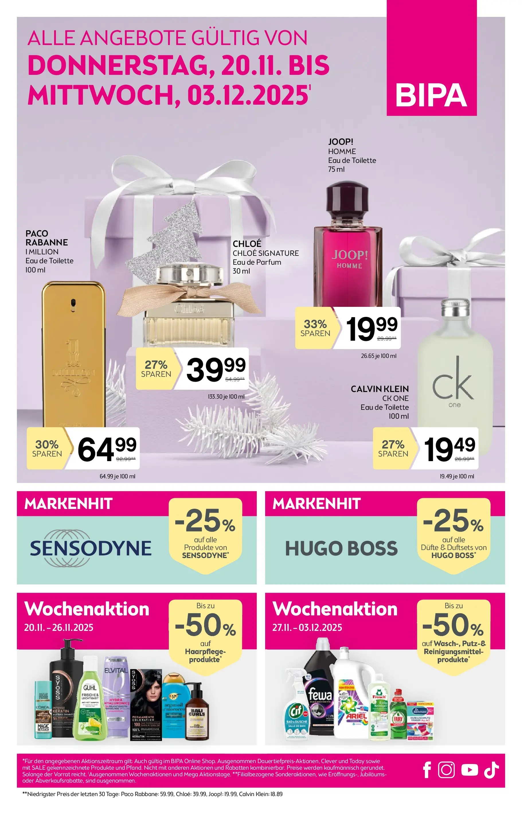 Bipa - BIPA: Flugblatt - gültig bis 03.12.2025 von 19.11.2025 - Aktuelle Angebote | Seite: 1