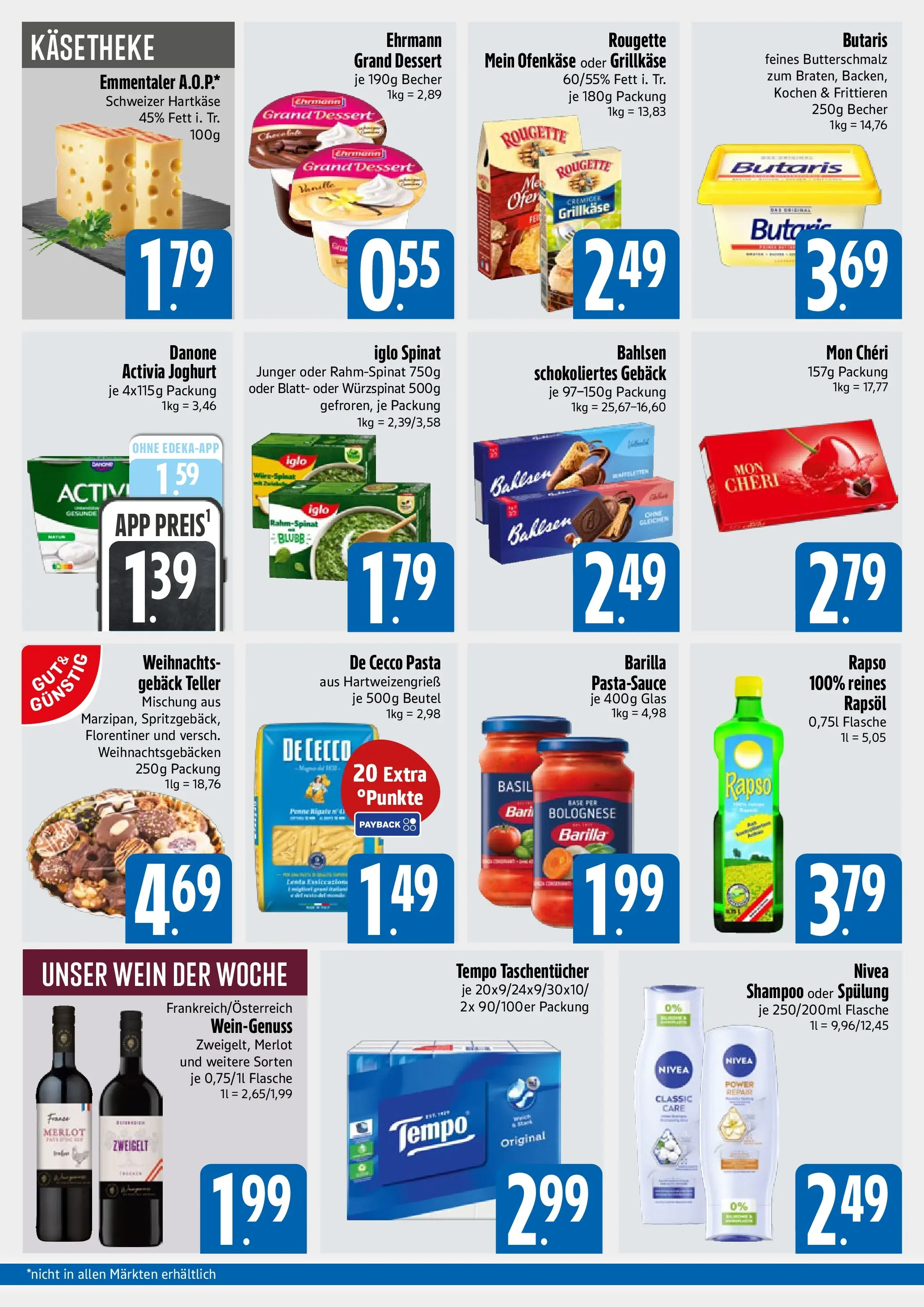 Edeka prospekt München	 (ab 17.11.2025) » Angebote Online | Seite: 2 | Produkte: Danone activia, Shampoo, Spülung, Pasta