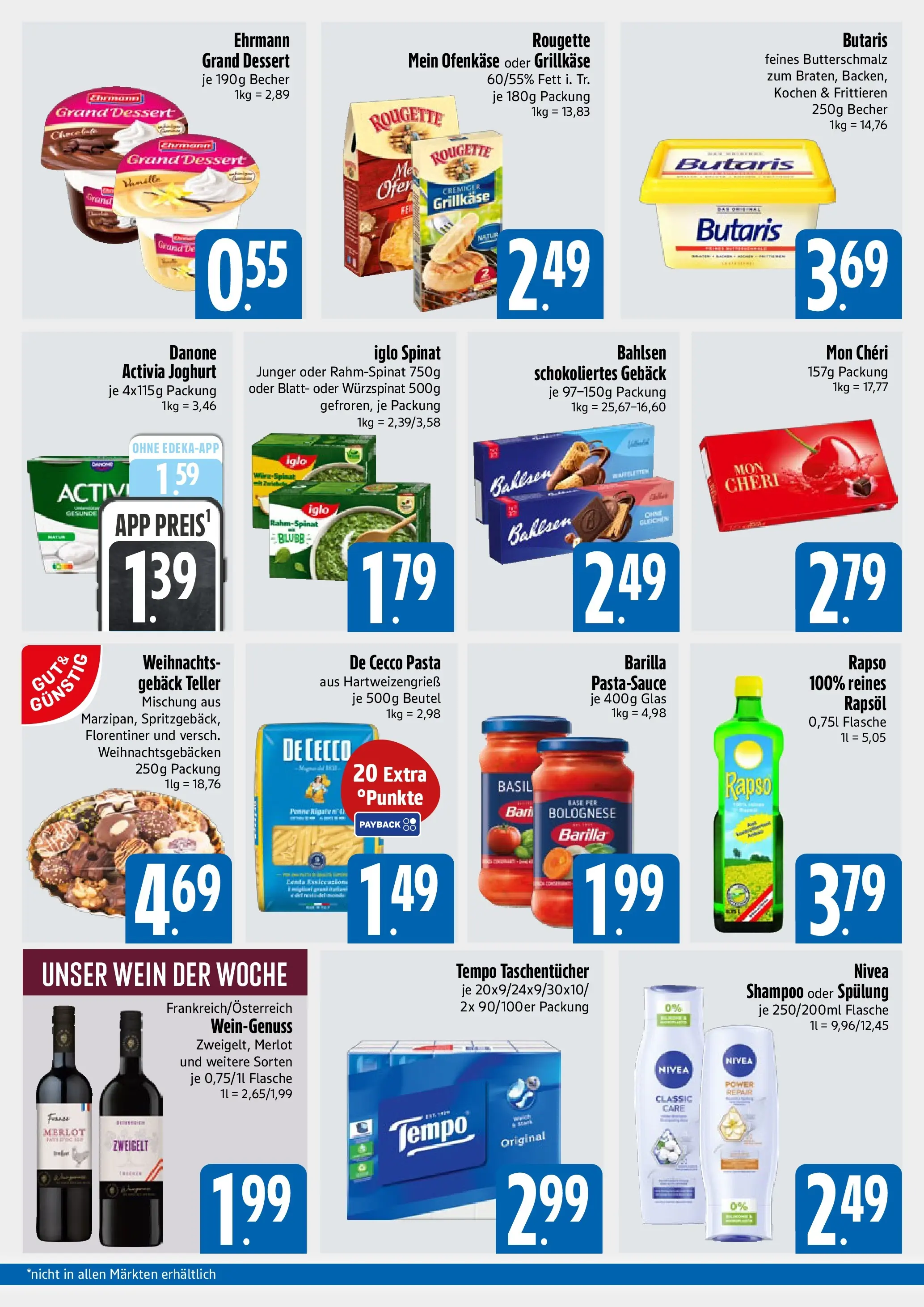 Edeka prospekt München	 (ab 16.11.2025) » Angebote Online | Seite: 2 | Produkte: Butterschmalz, Joghurt, Rapsöl, Merlot