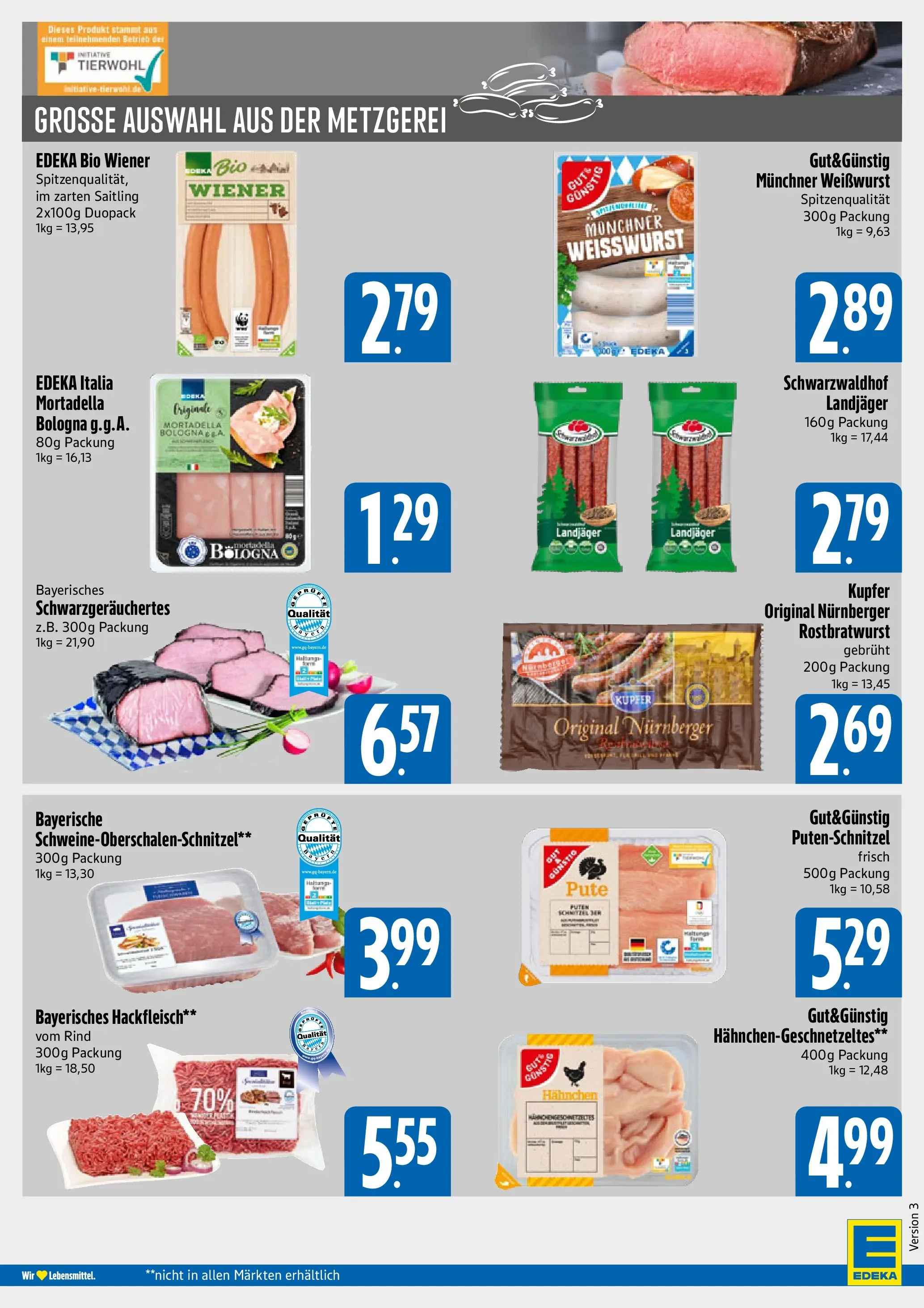 Edeka prospekt München	 (ab 16.11.2025) » Angebote Online | Seite: 4 | Produkte: Pute, Hahnchen, Putenschnitzel, Hackfleisch