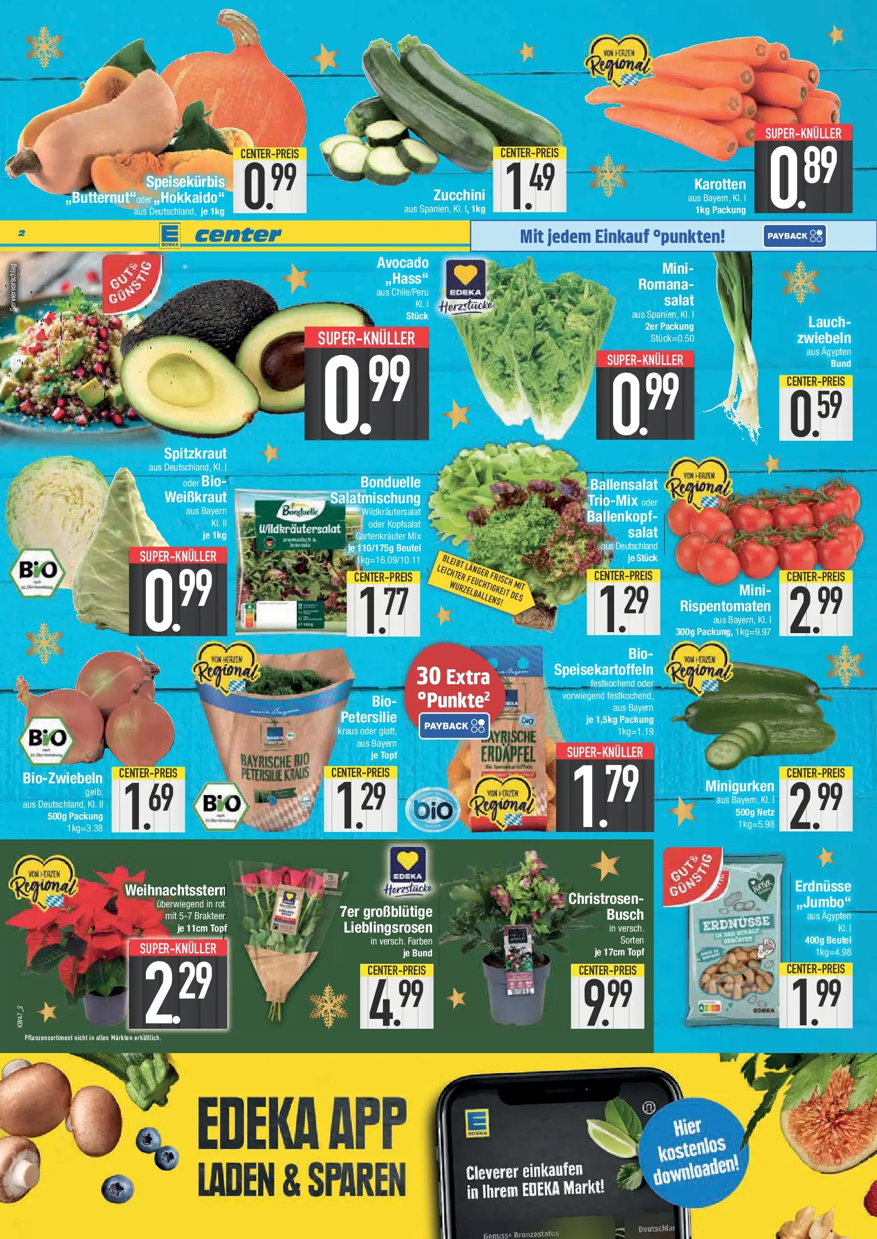 Edeka prospekt Hengersberg	 (ab 17.11.2025) » Angebote Online | Seite: 2 | Produkte: Zwiebeln, Petersilie, Zucchini, Salat