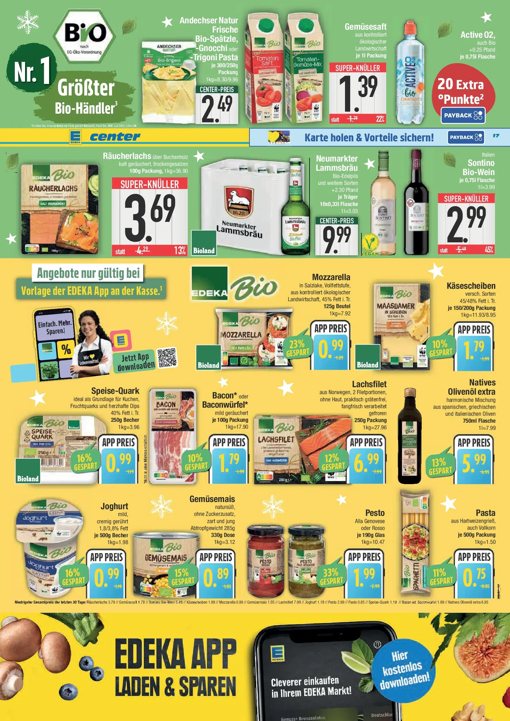 Edeka prospekt Hengersberg	 (ab 17.11.2025) » Angebote Online | Seite: 17 | Produkte: Quark, Joghurt, Mozzarella, Räucherlachs