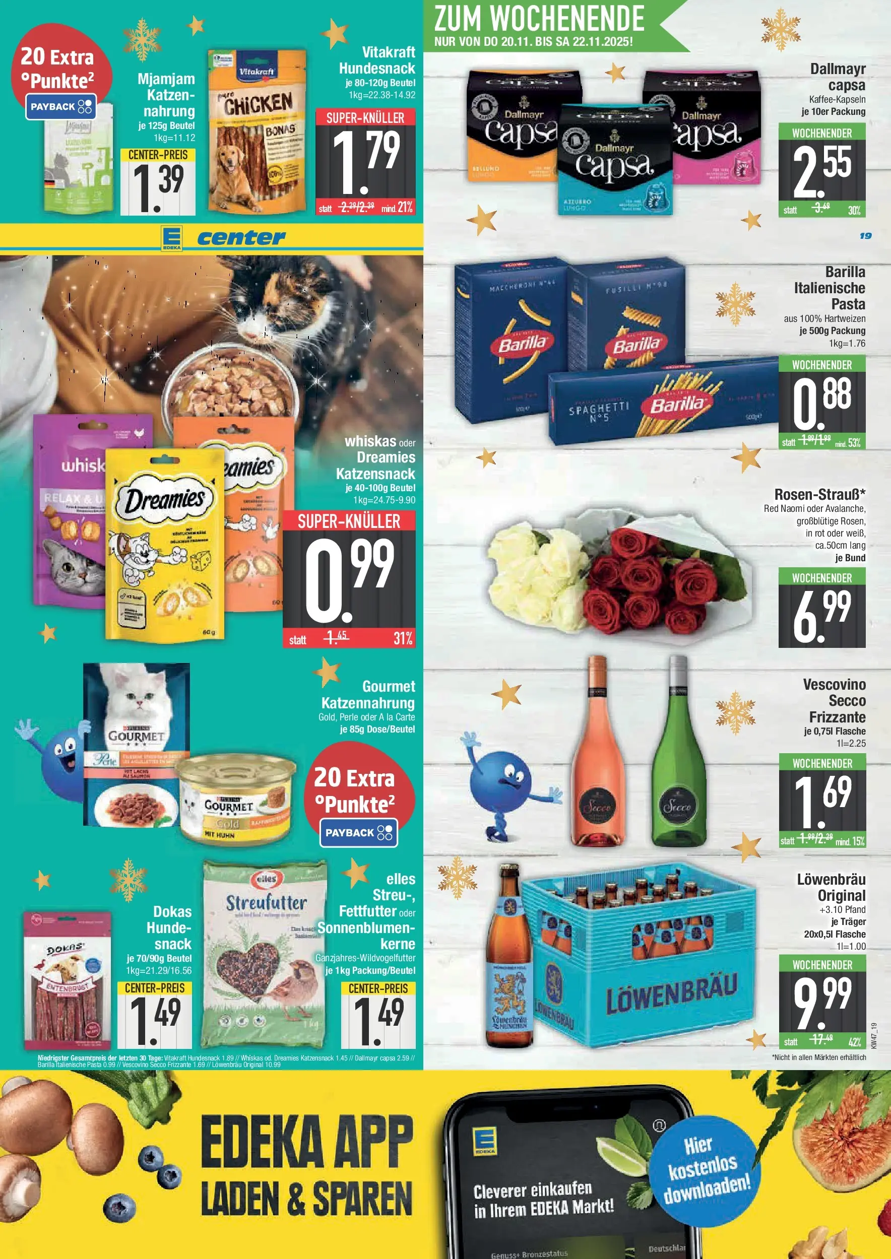 Edeka prospekt Hengersberg	 (ab 17.11.2025) » Angebote Online | Seite: 19 | Produkte: Dallmayr, Pasta, Dallmayr capsa, Whiskas