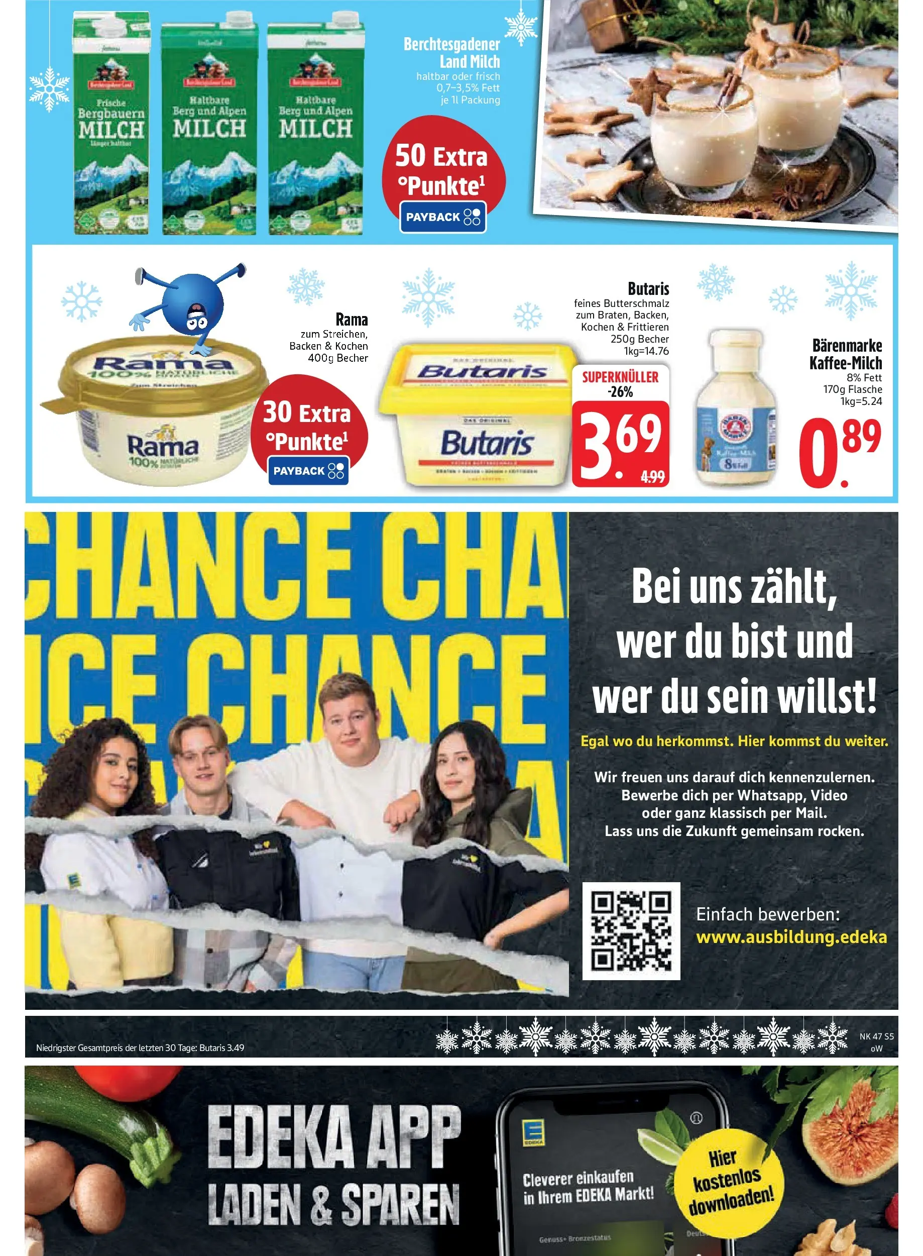 Edeka prospekt Rötz	 (ab 16.11.2025) » Angebote Online | Seite: 5 | Produkte: Rama, Milch, Butter, Video