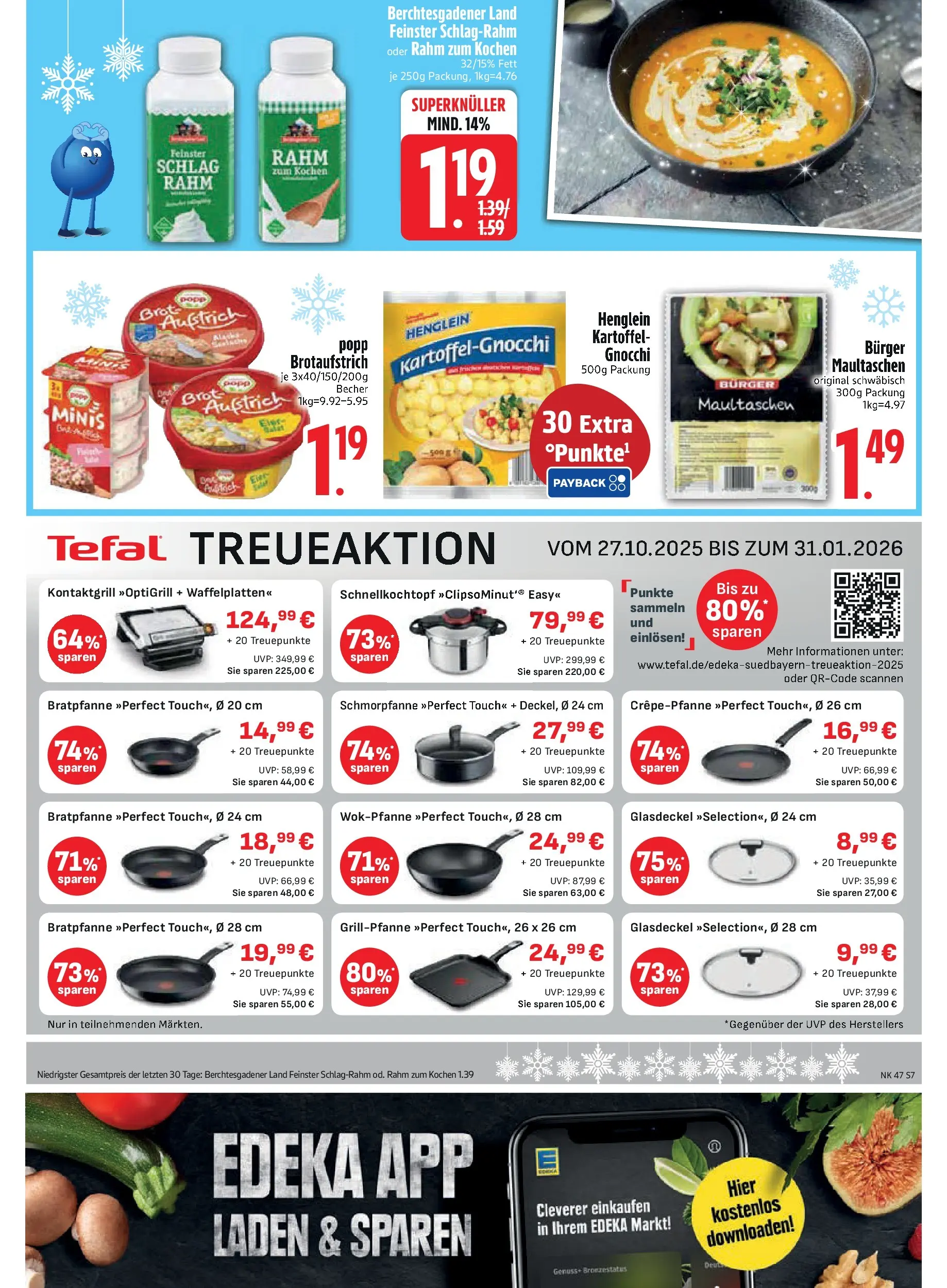 Edeka prospekt Rötz	 (ab 16.11.2025) » Angebote Online | Seite: 7 | Produkte: Grill, Burger, Brot, Wok