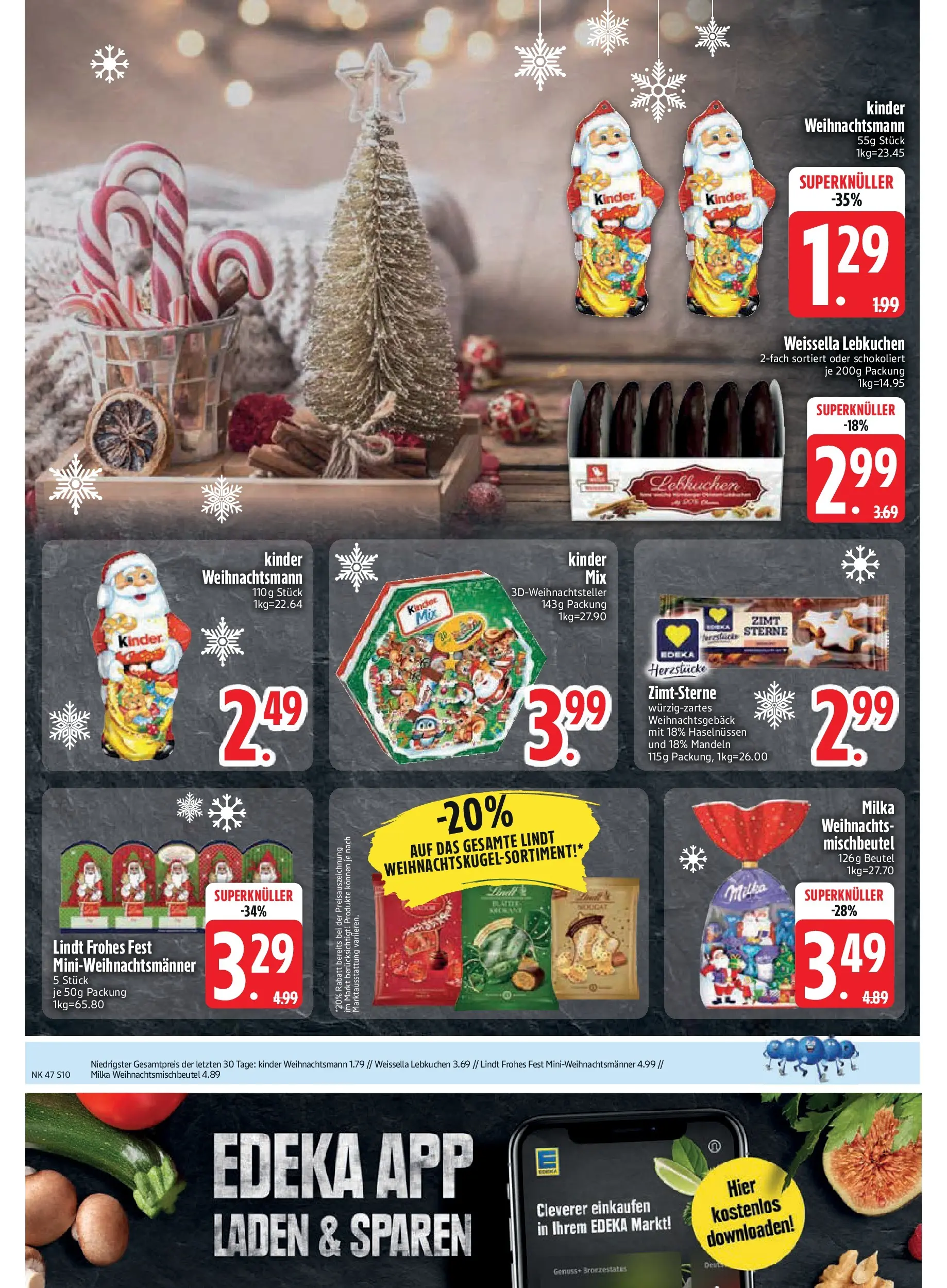 Edeka prospekt Rötz	 (ab 16.11.2025) » Angebote Online | Seite: 10 | Produkte: Mandeln, Milka, Lindt