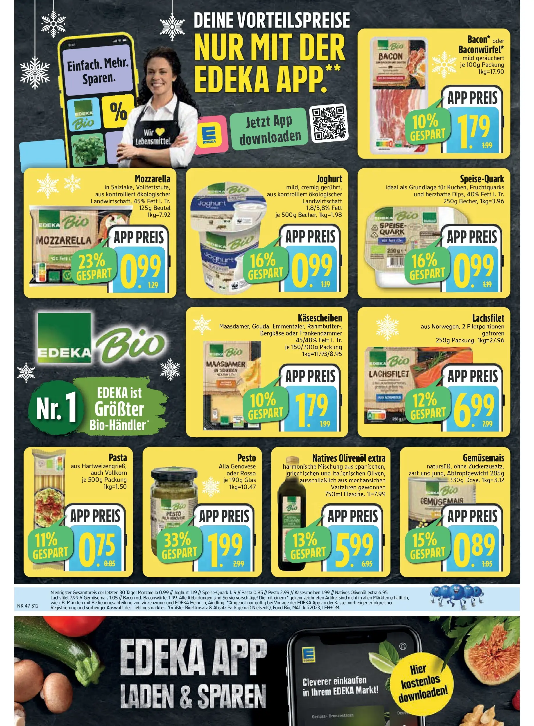 Edeka prospekt Rötz	 (ab 16.11.2025) » Angebote Online | Seite: 12 | Produkte: Quark, Joghurt, Mozzarella, Speisequark